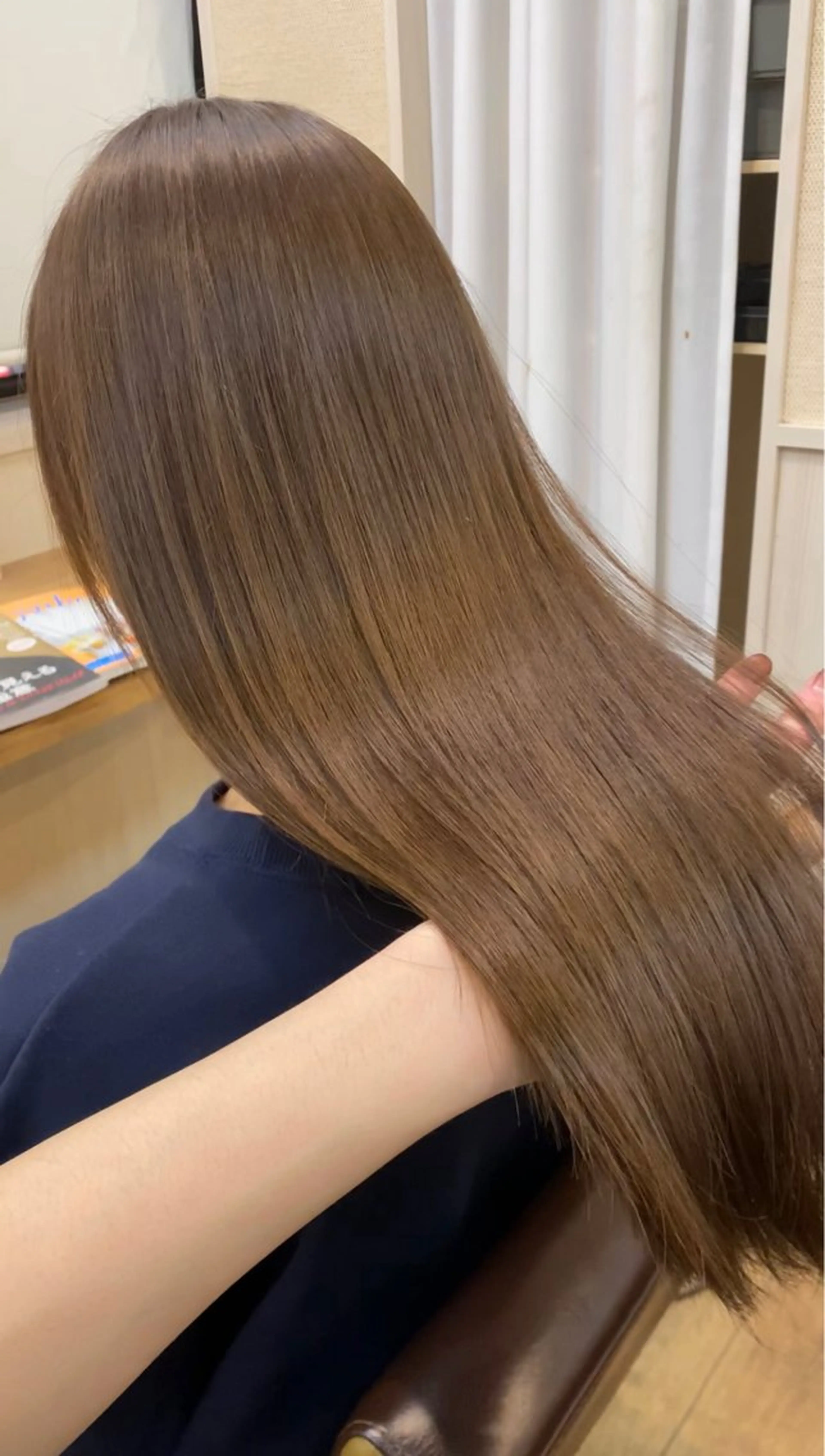 セミロング カット ヘアカラー トリートメント NUMBER 天王寺YUYAのヘアスタイル