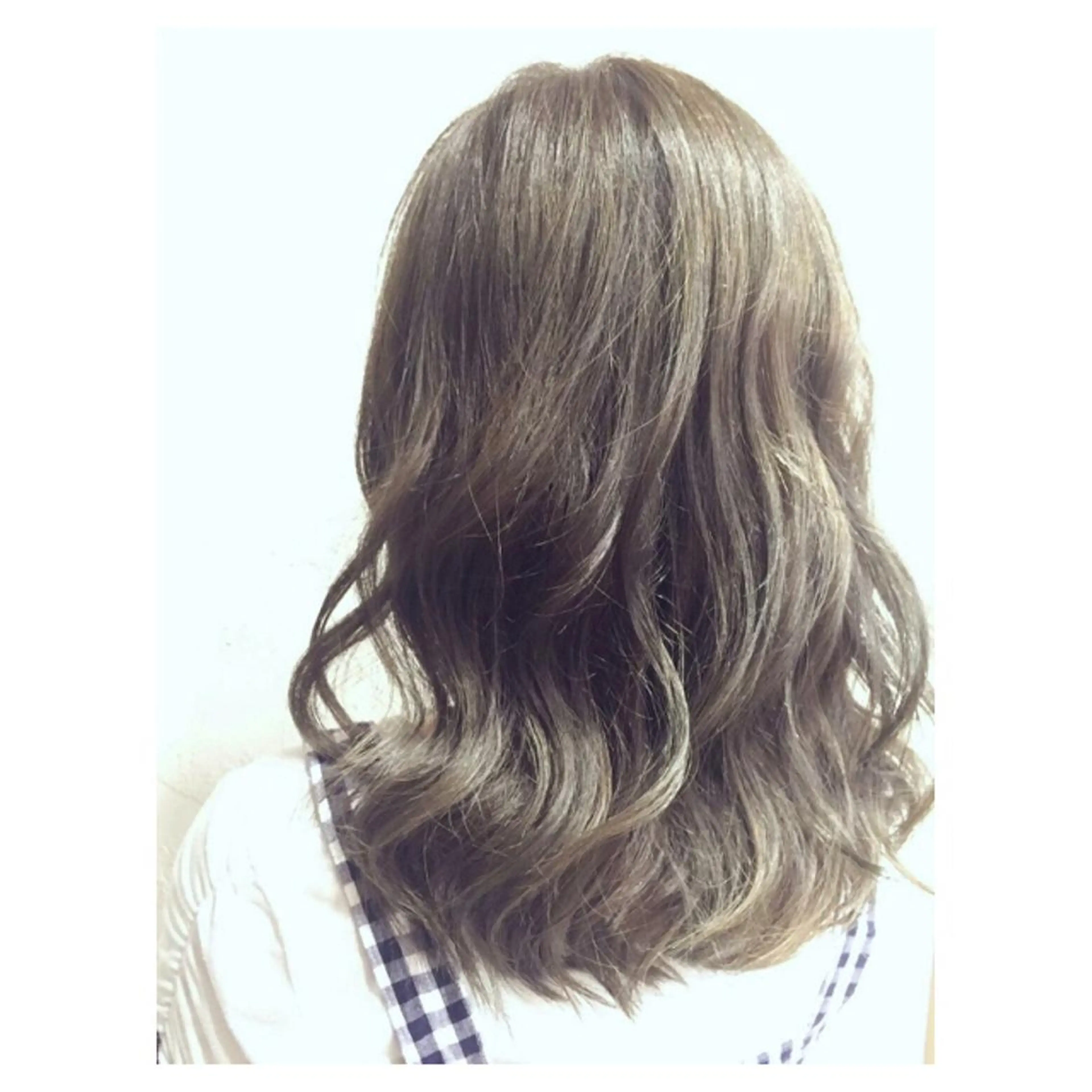 セミロング カラー アッシュ アッシュグレー RUMéL 🌙YUIのマツエク・マツパデザイン