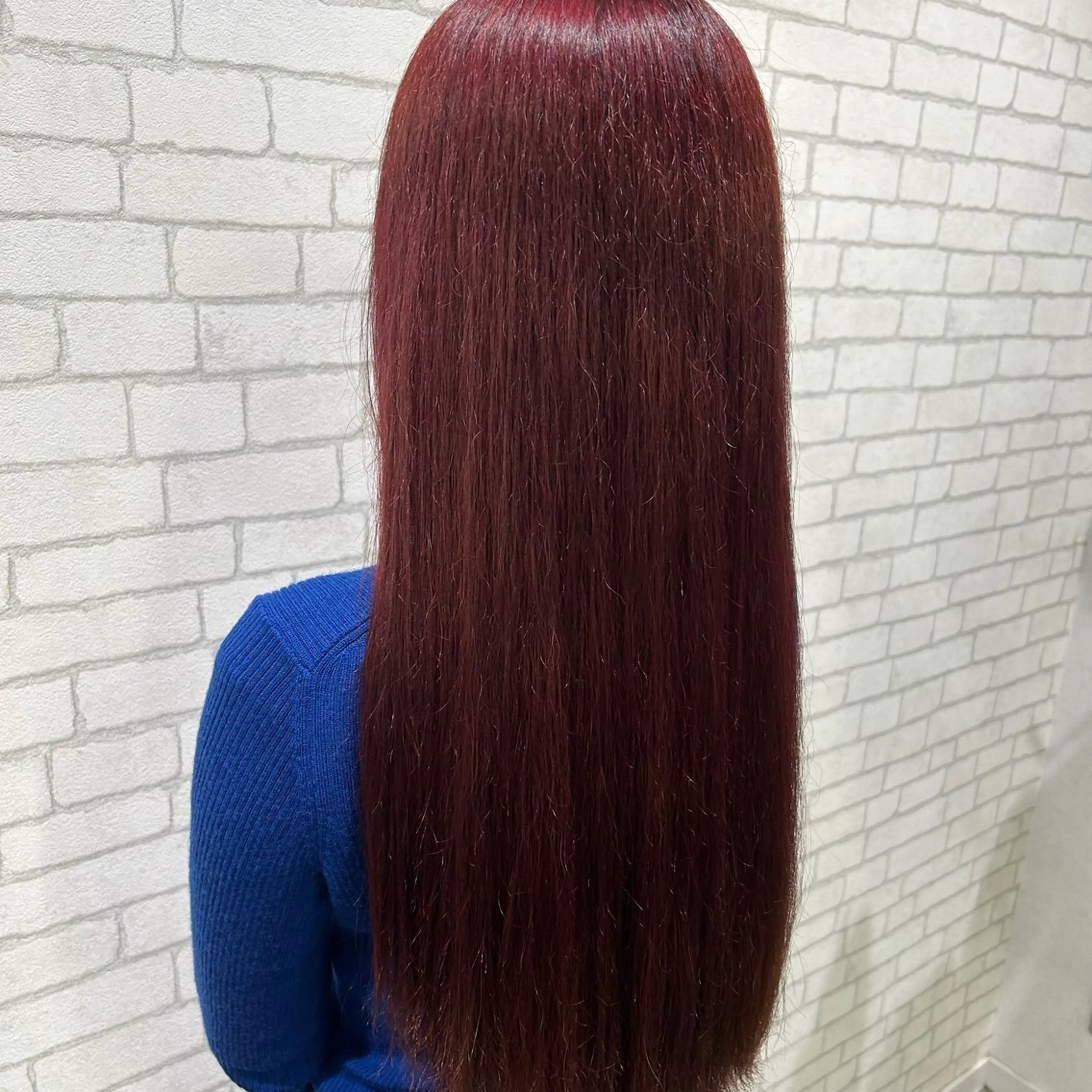 ロング カラー ブリーチ ボルドーカラー ブラウンカラー ブリーチなしカラー ピンクカラー 透明感カラー🫧 /有野ひかりのヘアスタイル