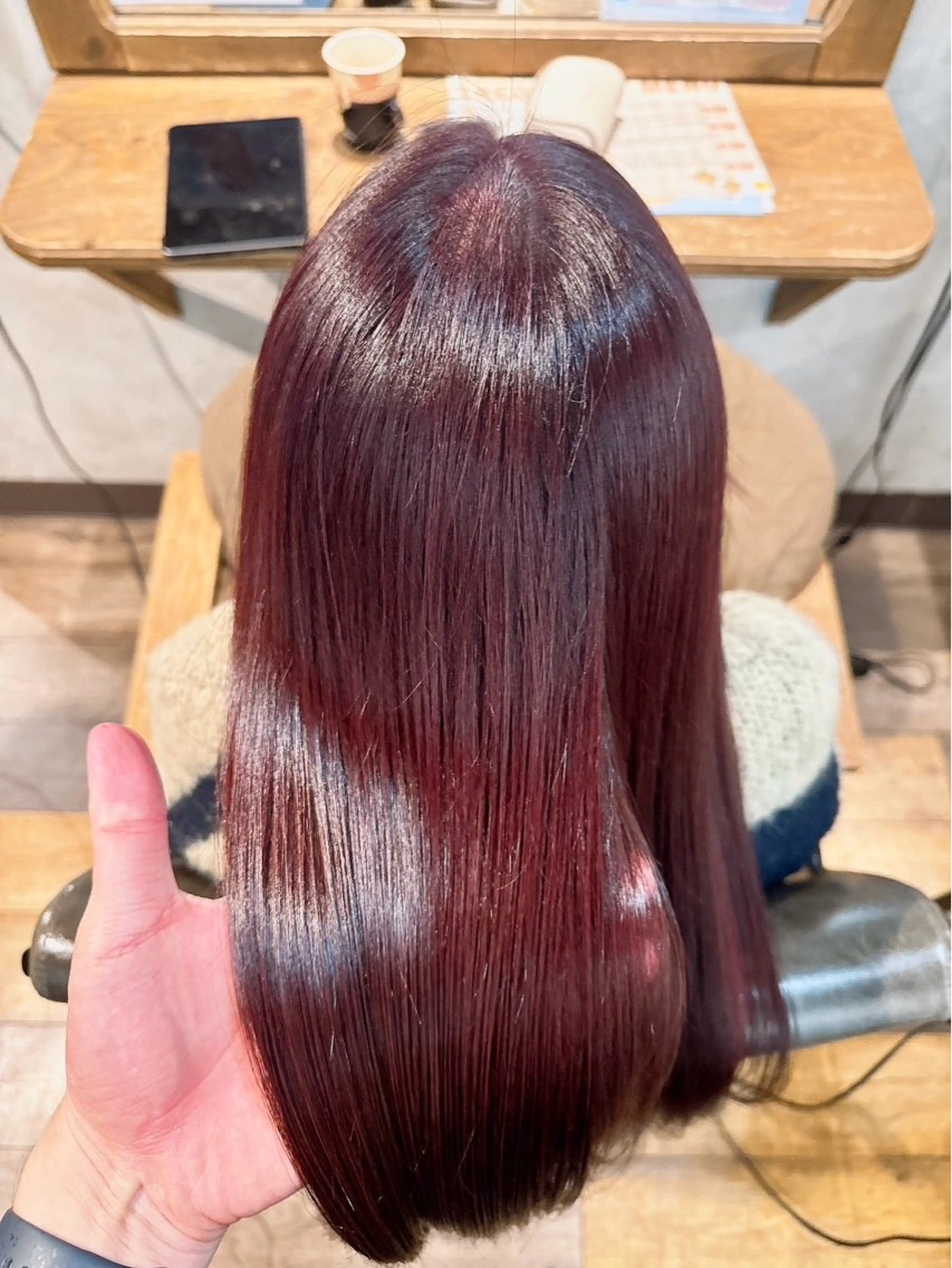 ロング カラー カットモデル 無料🌷スズのヘアスタイル