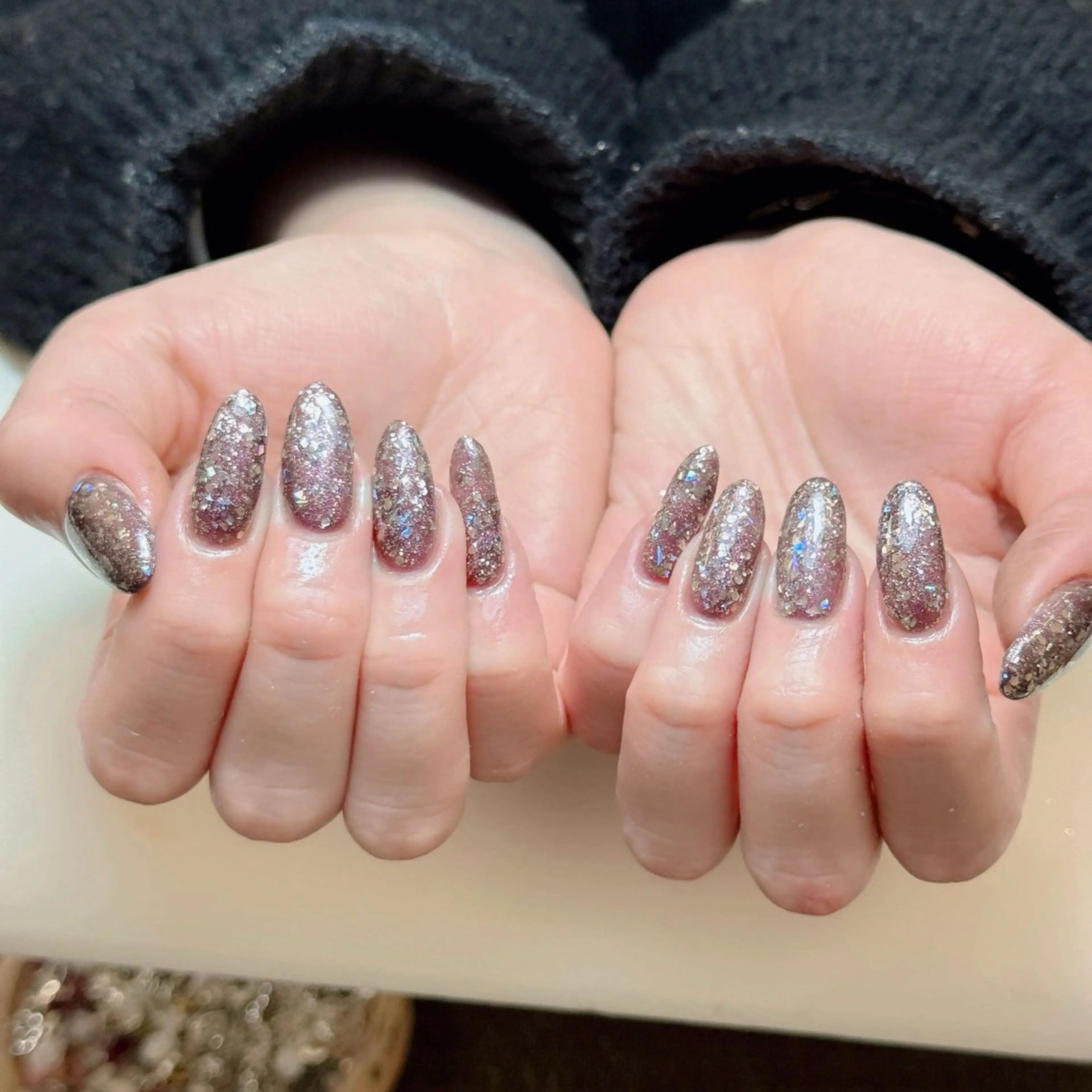 ネイル チークネイル フレンチネイル ジェルネイル ガラスフレンチ 韓国ネイル ハンドネイル ハンドケア Anh Nail 歌舞伎町のネイルデザイン