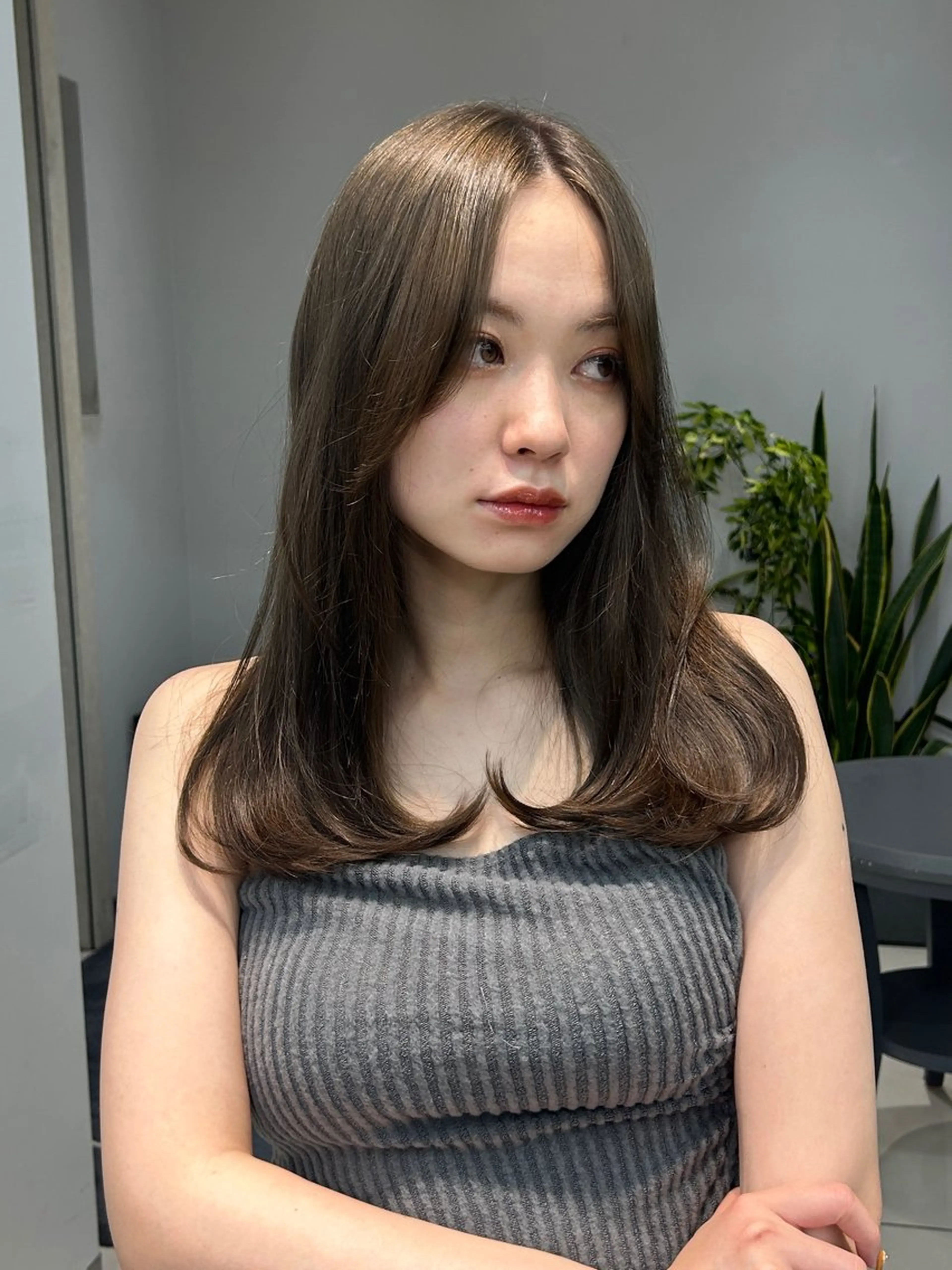 セミロング レイヤー×ツヤカラー 渋谷/kougaのヘアスタイル