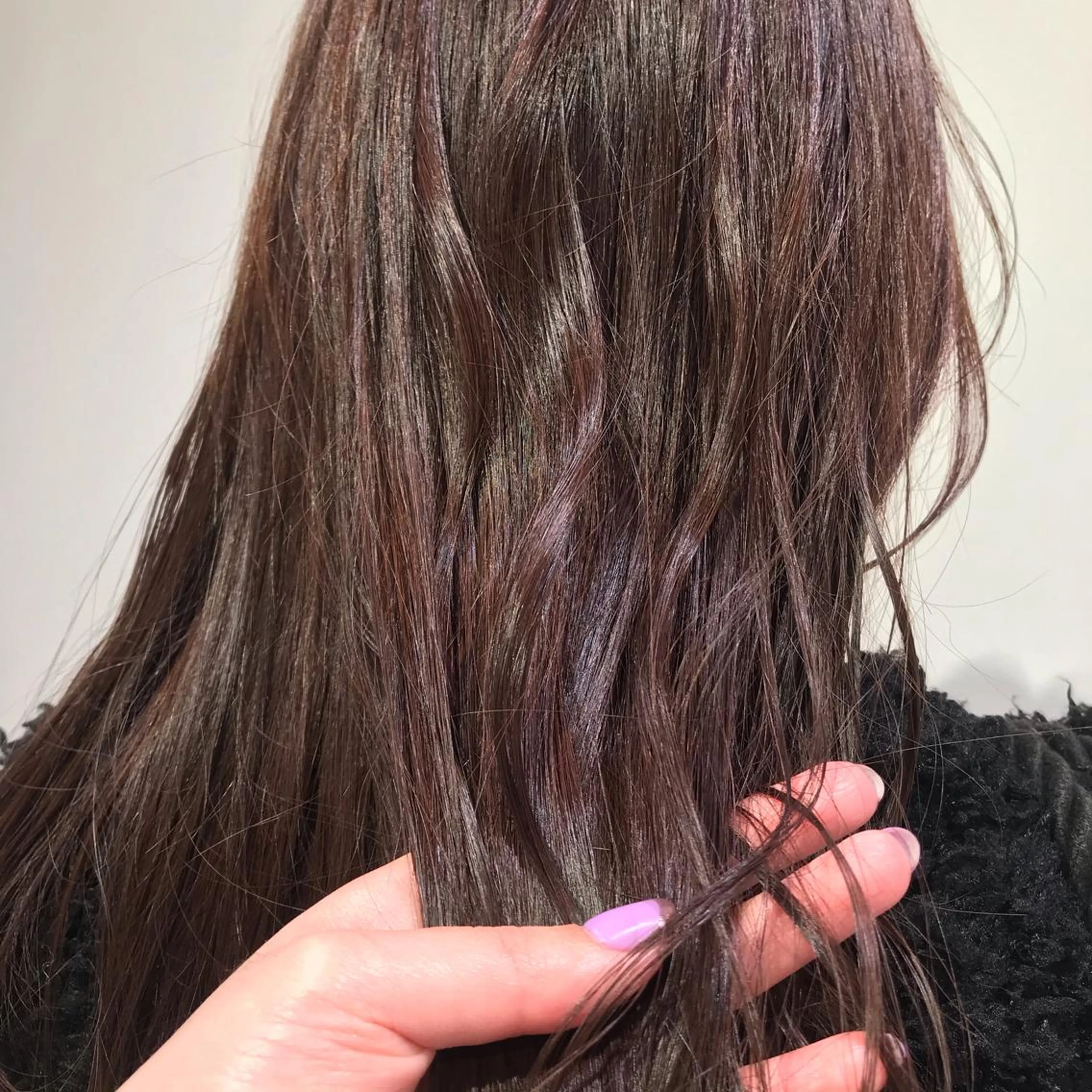 セミロング カラー 透明感カラー ピンクカラー カット ヘアカラー トリートメント 暖色カラー🌹 中山由梨のヘアスタイル