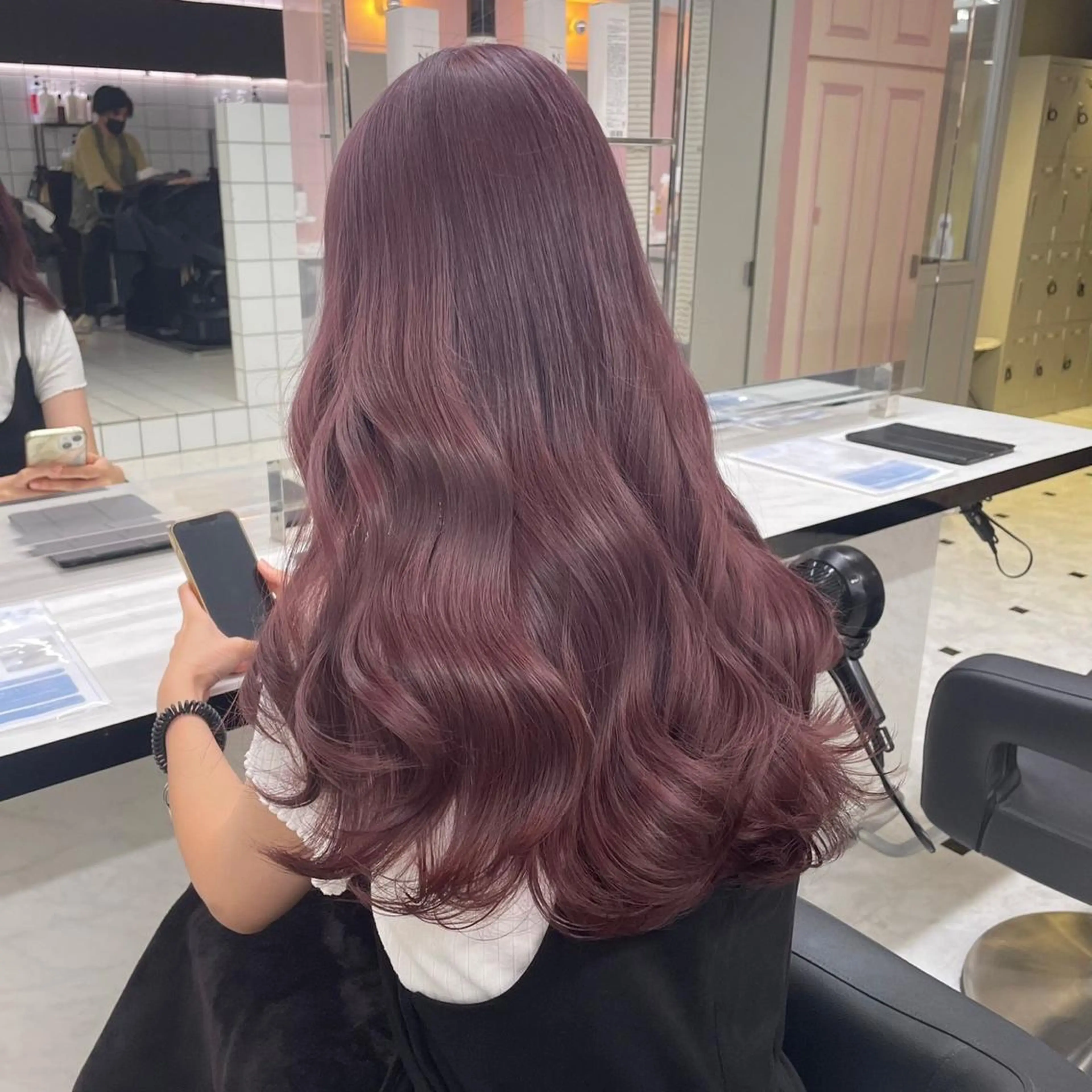 ロング ヘアカラー トリートメント 盛れる暖色🎀ガーリ ーヘア🎀きっかのヘアスタイル
