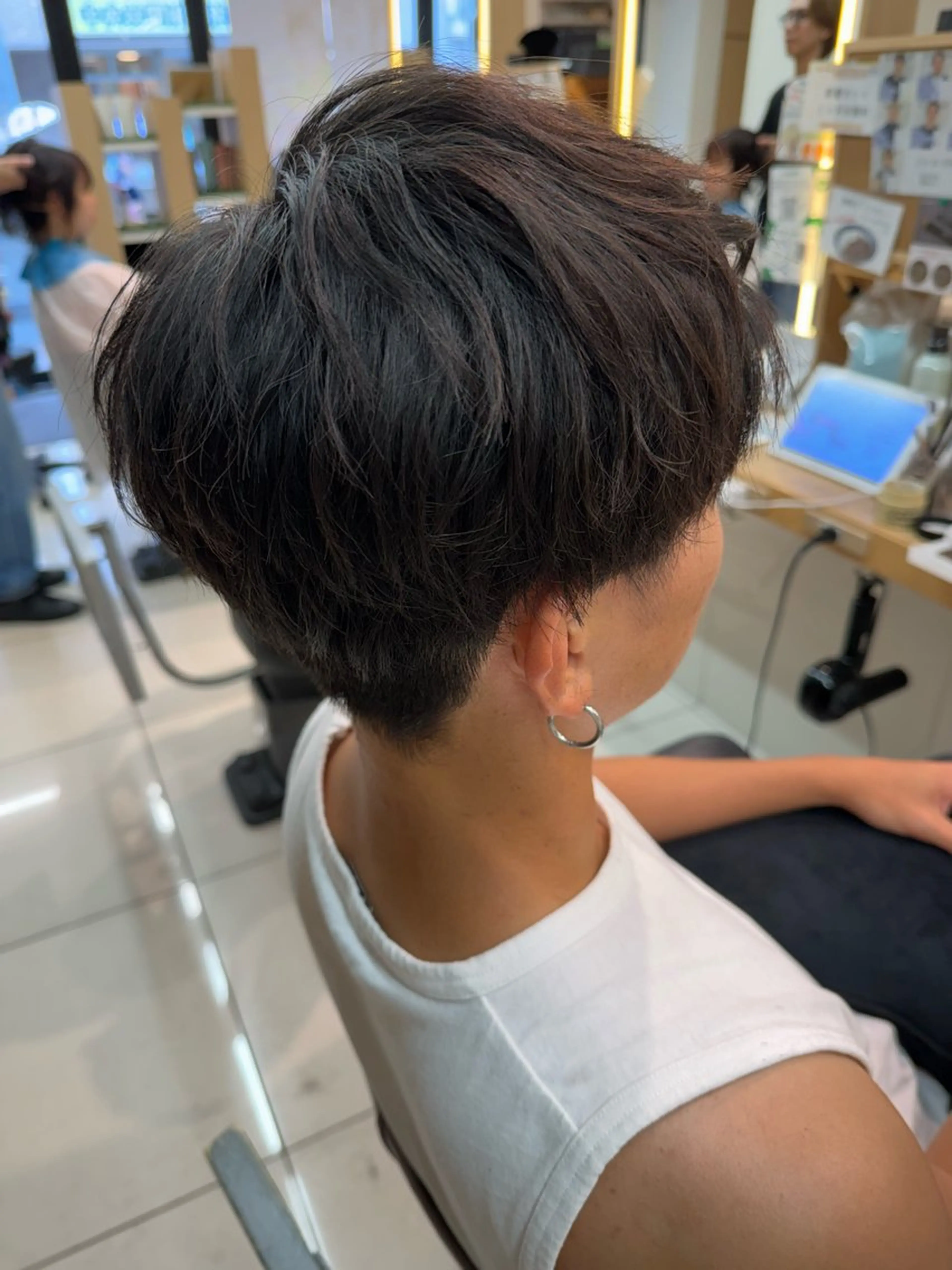 ショート メンズ カット パーマ/ハイトーン /吉田眞のヘアスタイル