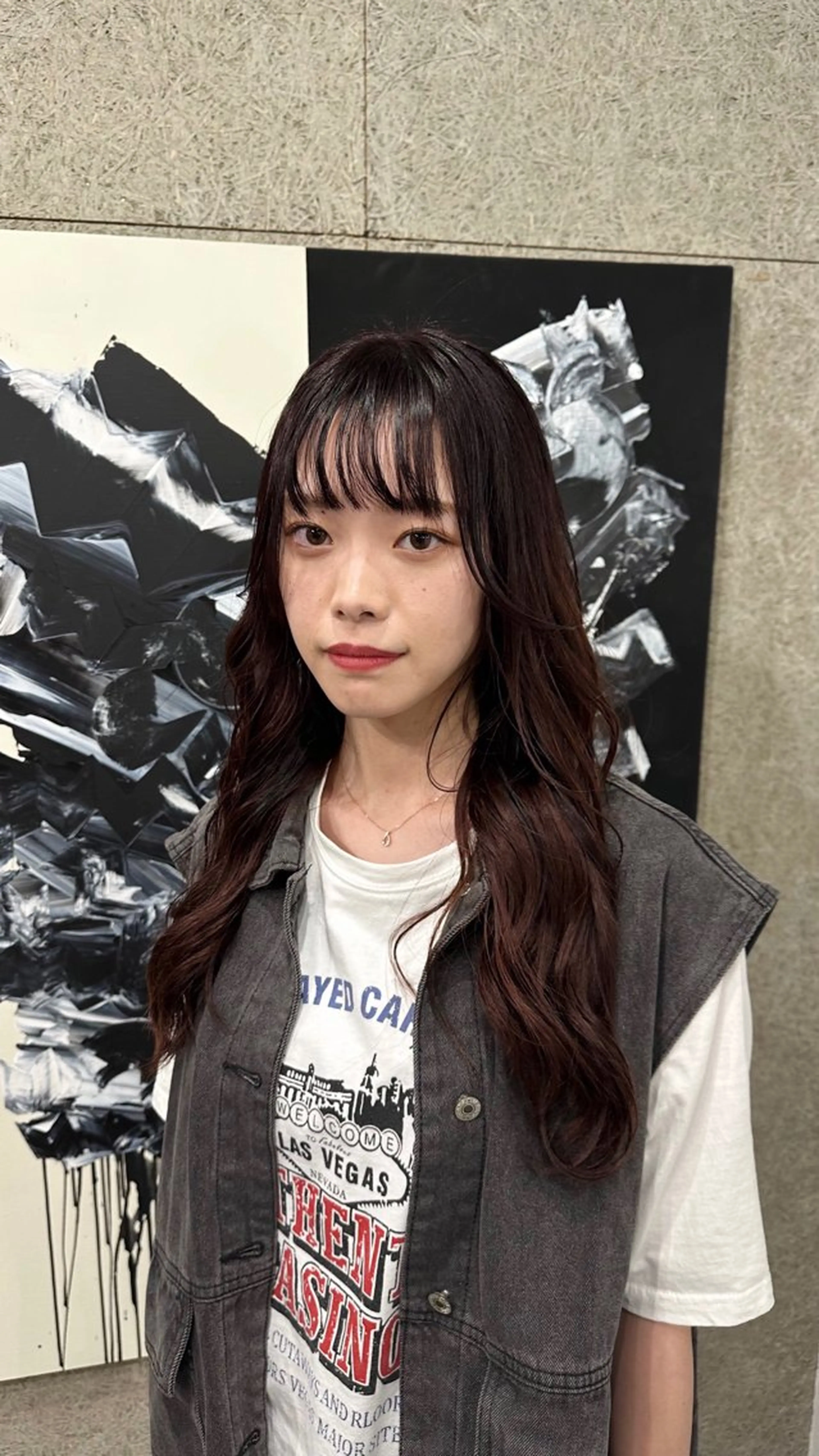 ロング カラー Iwama momokaのヘアスタイル