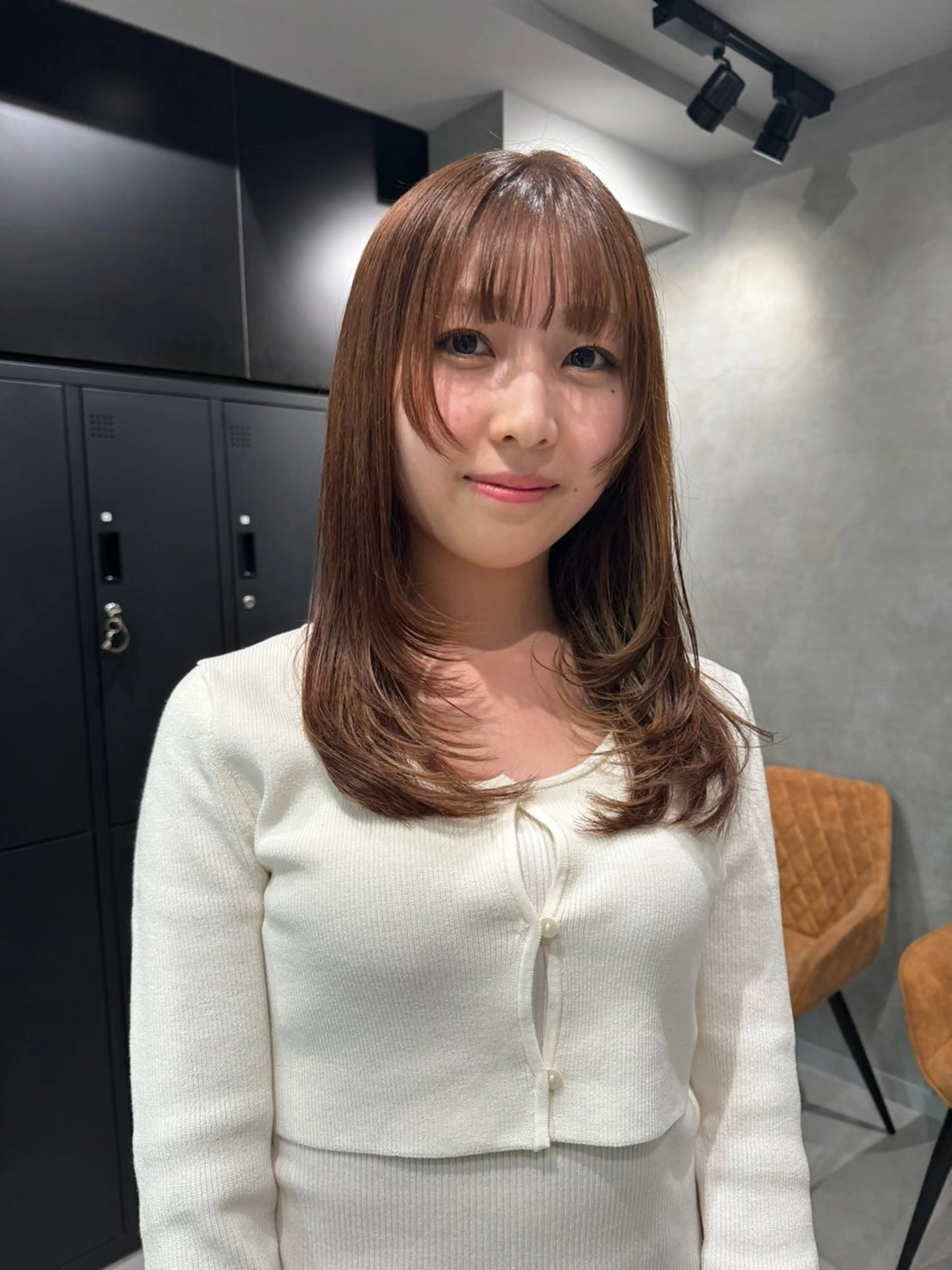 セミロング カット トリートメント レイヤー/ウルフ🤎 mayo.のヘアスタイル