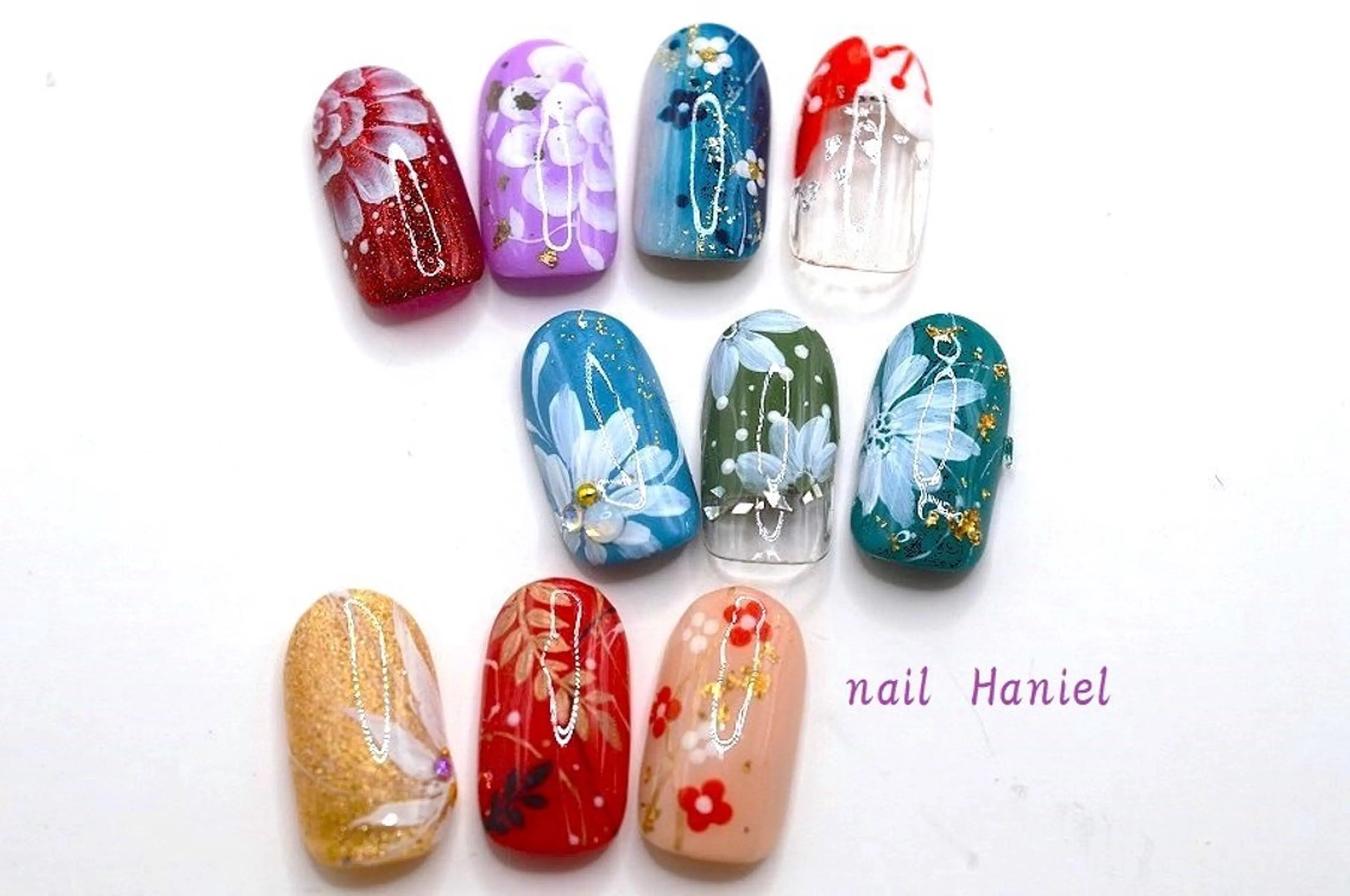 ネイル アートネイル ジェルネイル 韓国ネイル パラジェル ハンドネイル nail Haniel所属・半蔵門サロンハニエル 魅神 ちよのネイルデザイン