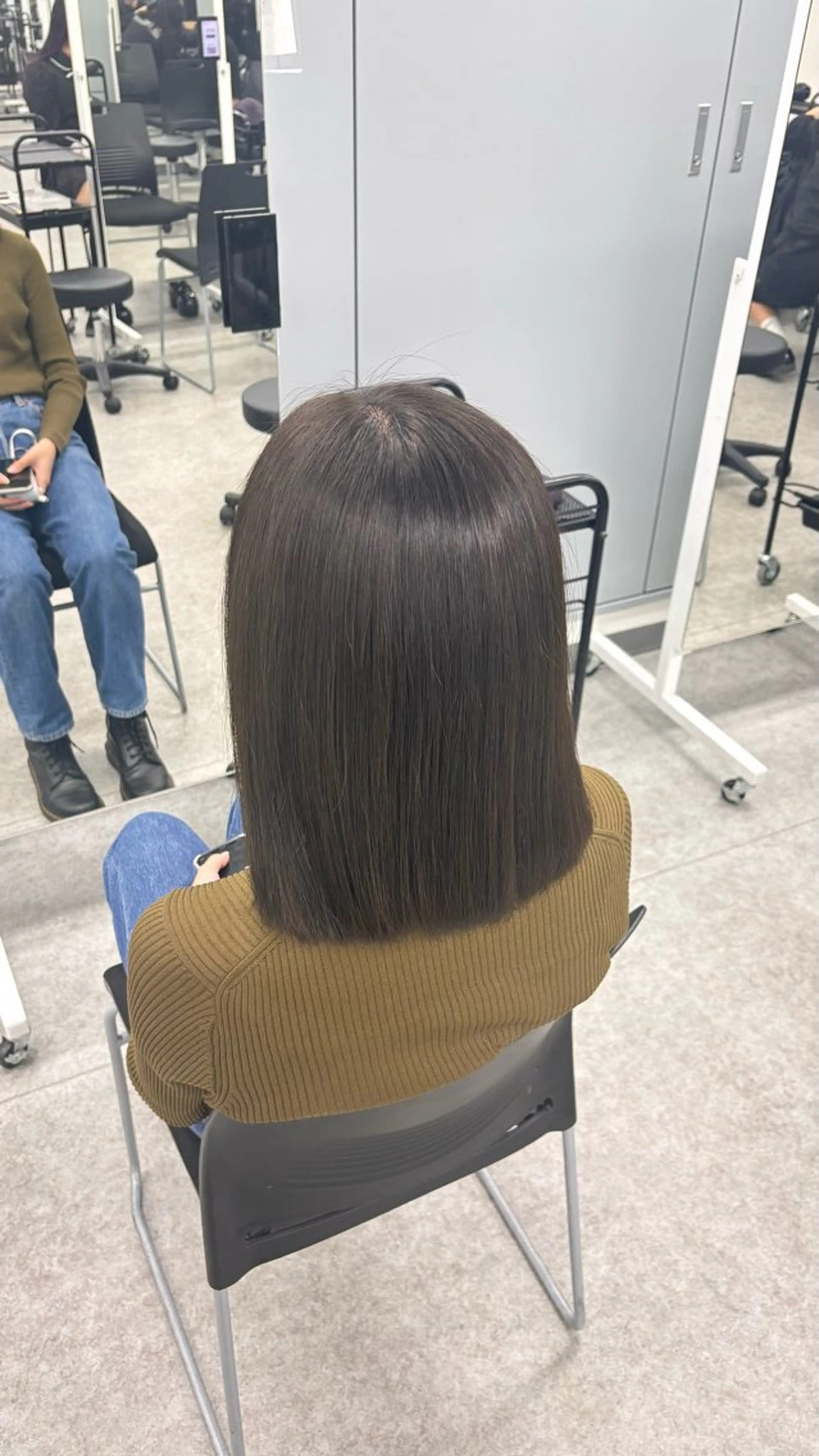 カラー パーマ 🫧透明感暗髪 ヘアーひめな🫧のヘアスタイル