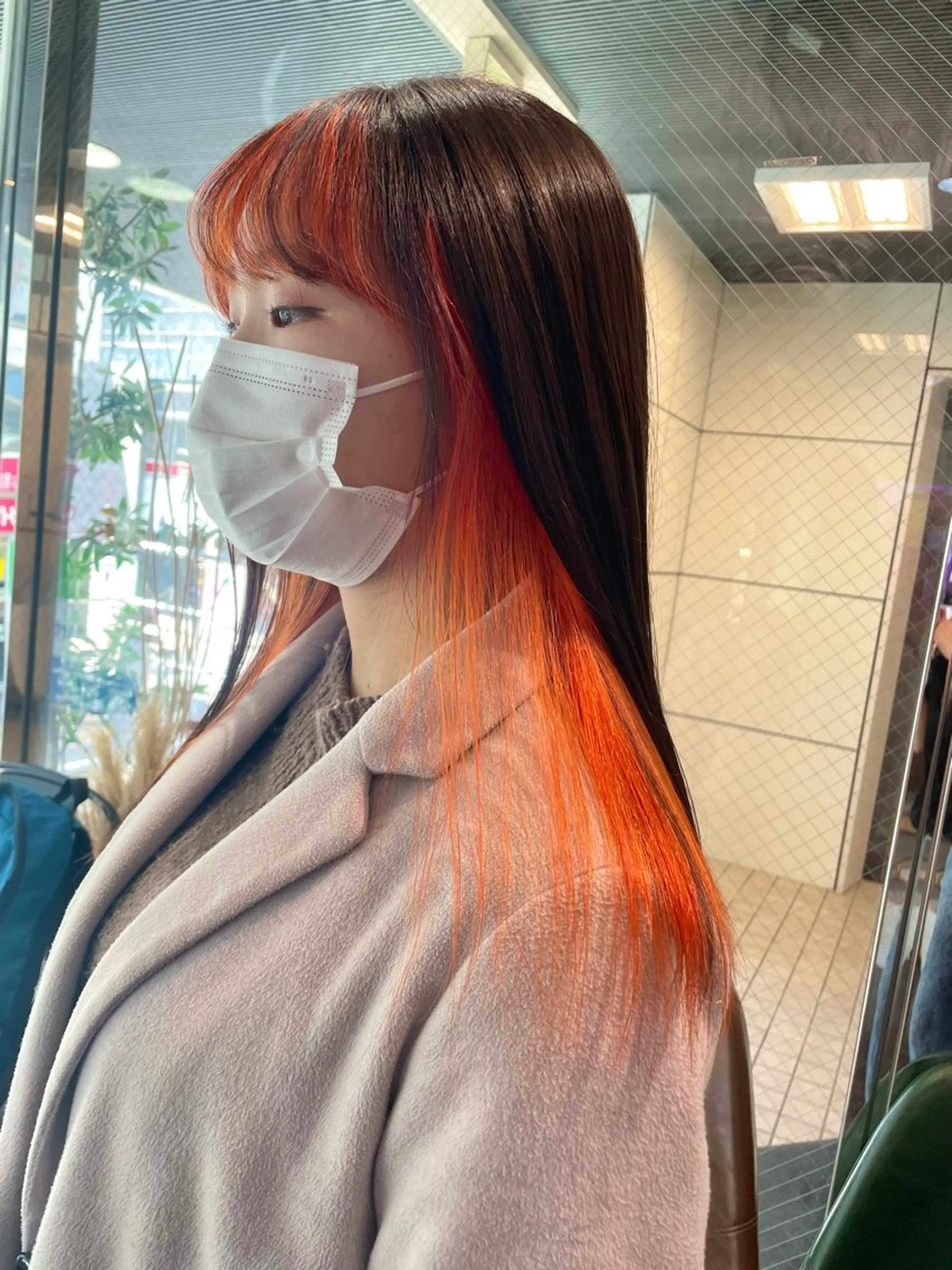 ロング カラー デザインカラー ヘアカラー メンズ/ブリーチなし サクラ🌸のヘアスタイル