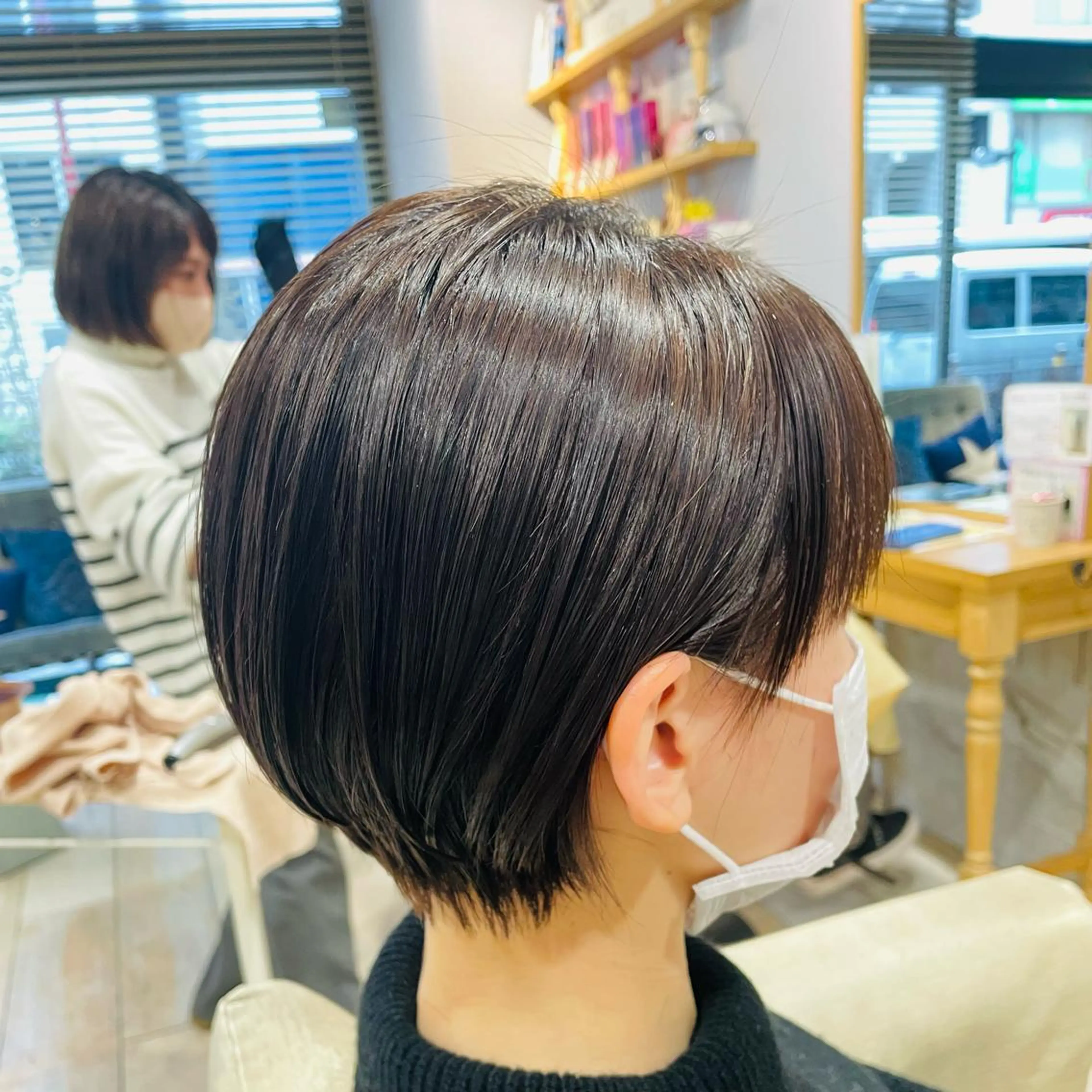ショート カット パーマ すげ さやかのヘアスタイル