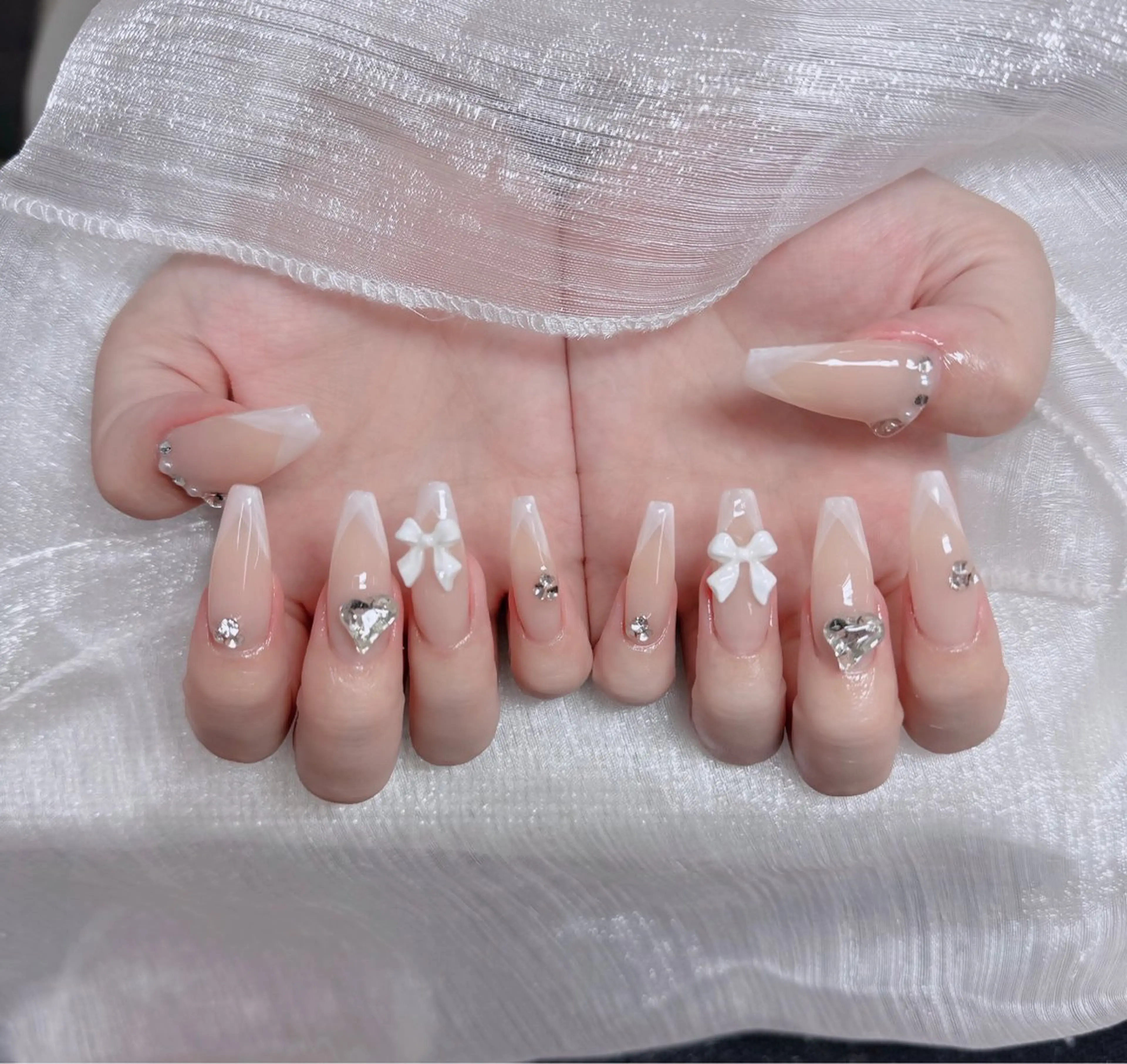 ネイル アートネイル 成人式 ジェルネイル ニュアンスネイル 夏ネイル ハンドネイル H.baby Nai Salon所属・neco H.babynailのネイルデザイン