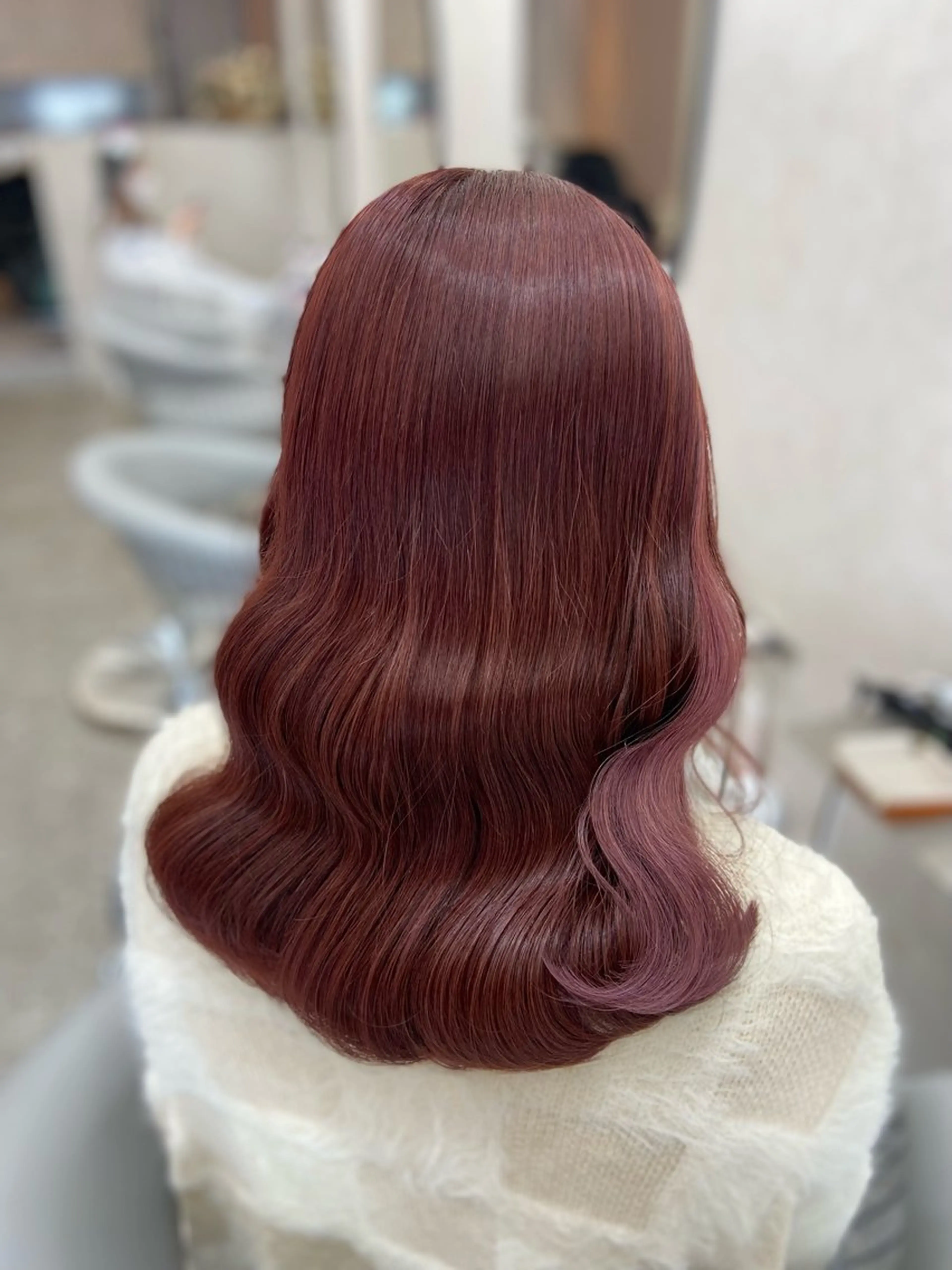 ミディアム カラー カット ヘアカラー トリートメント 新宿/韓国ヘア 中明度カラー/かやのヘアスタイル