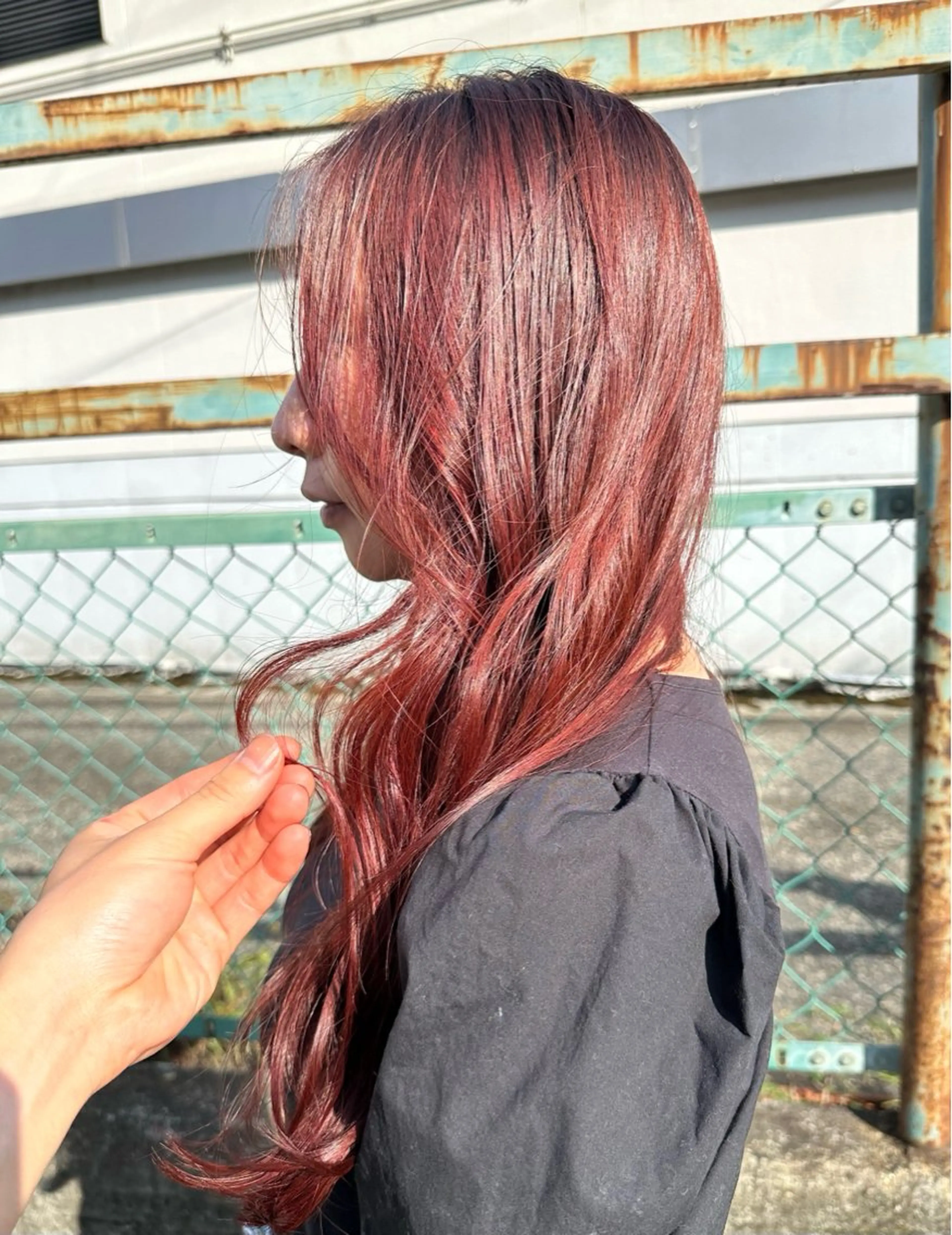 ロング カット ヘアカラー トリートメント ヘアモードKT石橋店所属・田中 泰正のヘアスタイル