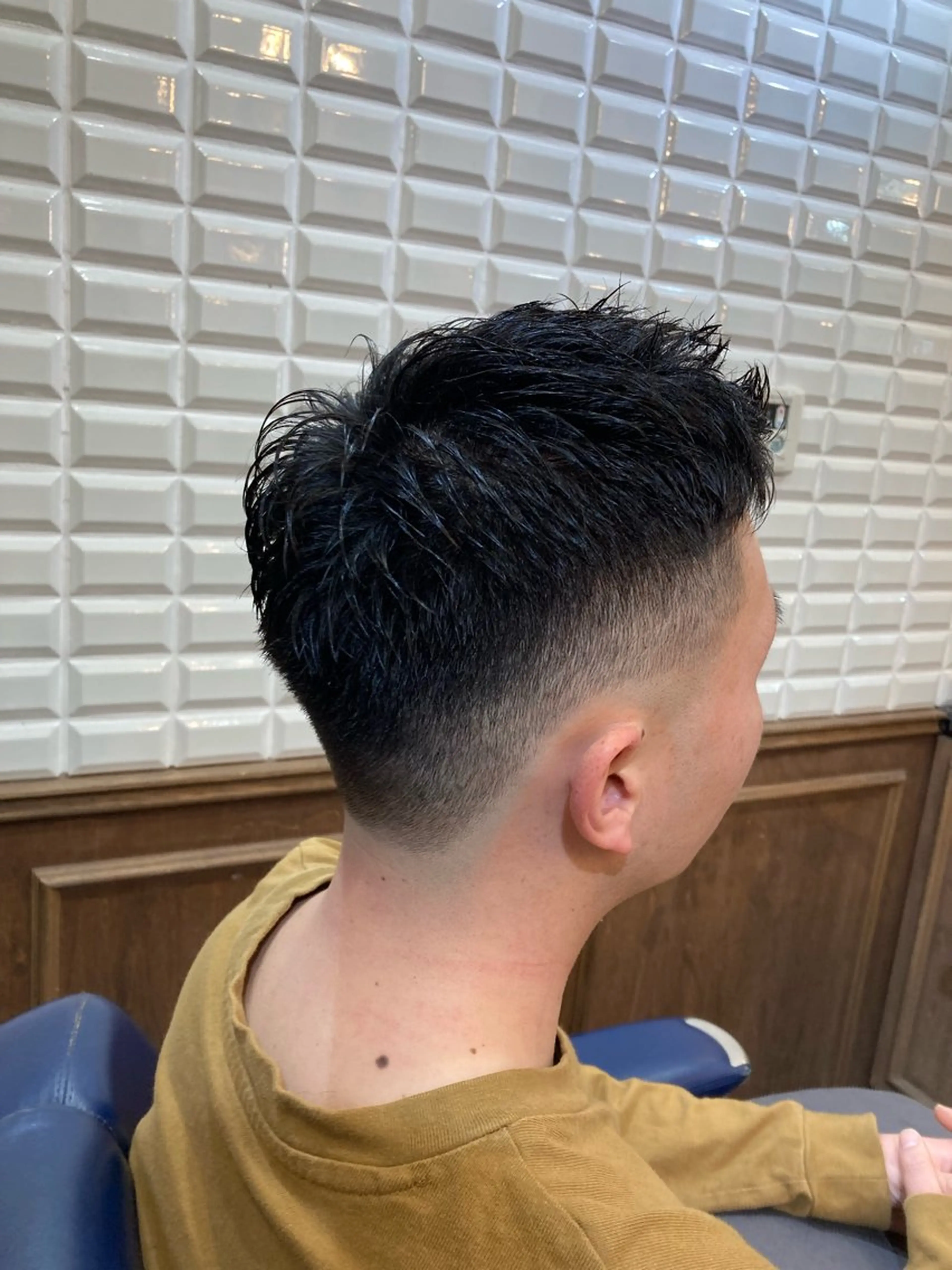 ショート メンズ フェードカット カット トリートメント ルピナス中田店長 山口大地のヘアスタイル