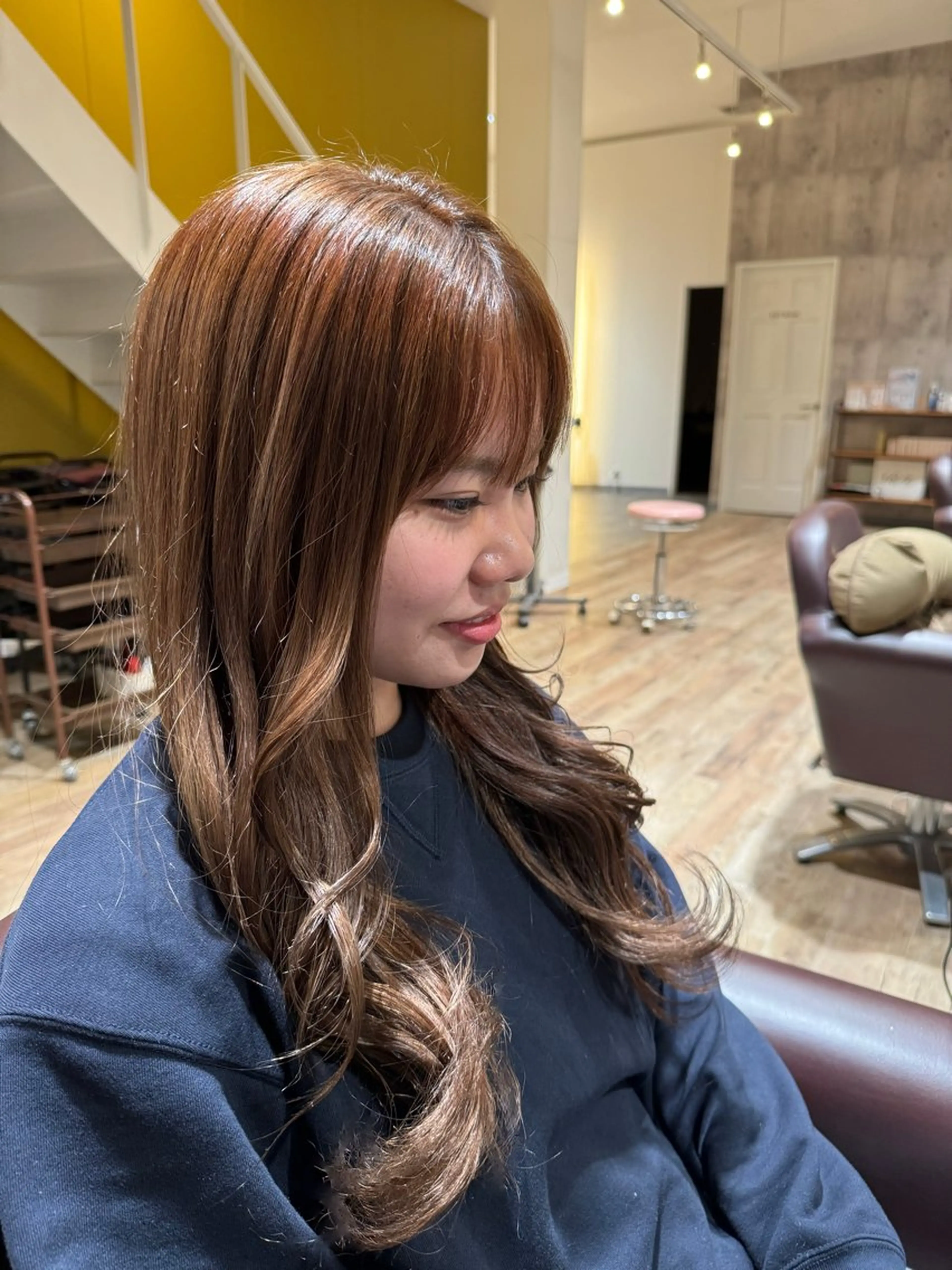 ロング ヘアカラー トリートメント 🔅透明感カラー切田 はじめ🔆のヘアスタイル