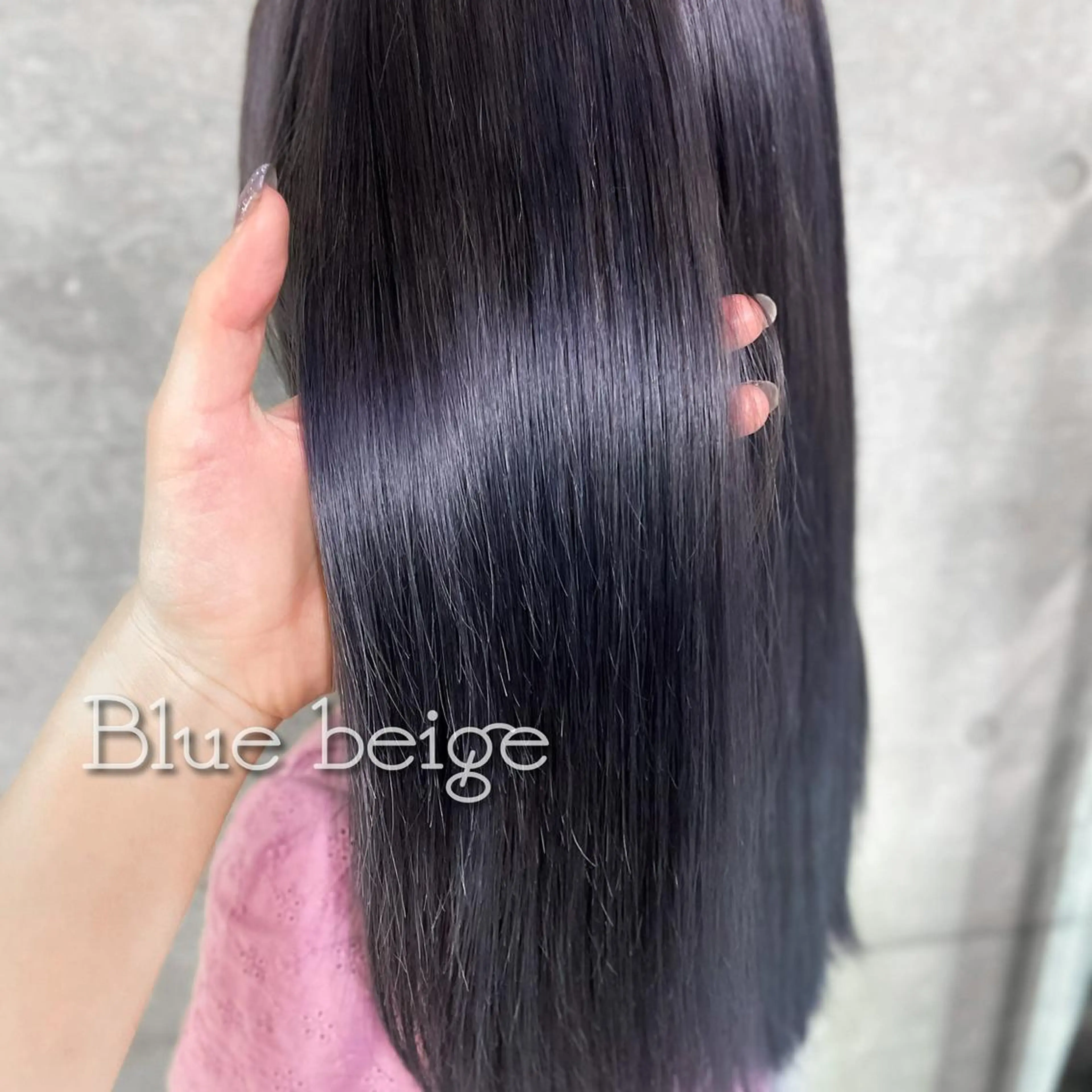 ロング カラー ブリーチ ブルーカラー ブルージュ ケアカラー plume【プリュム】恵比寿所属・💗plume(ぷり ゅむ)💗なずなのマツエク・マツパデザイン