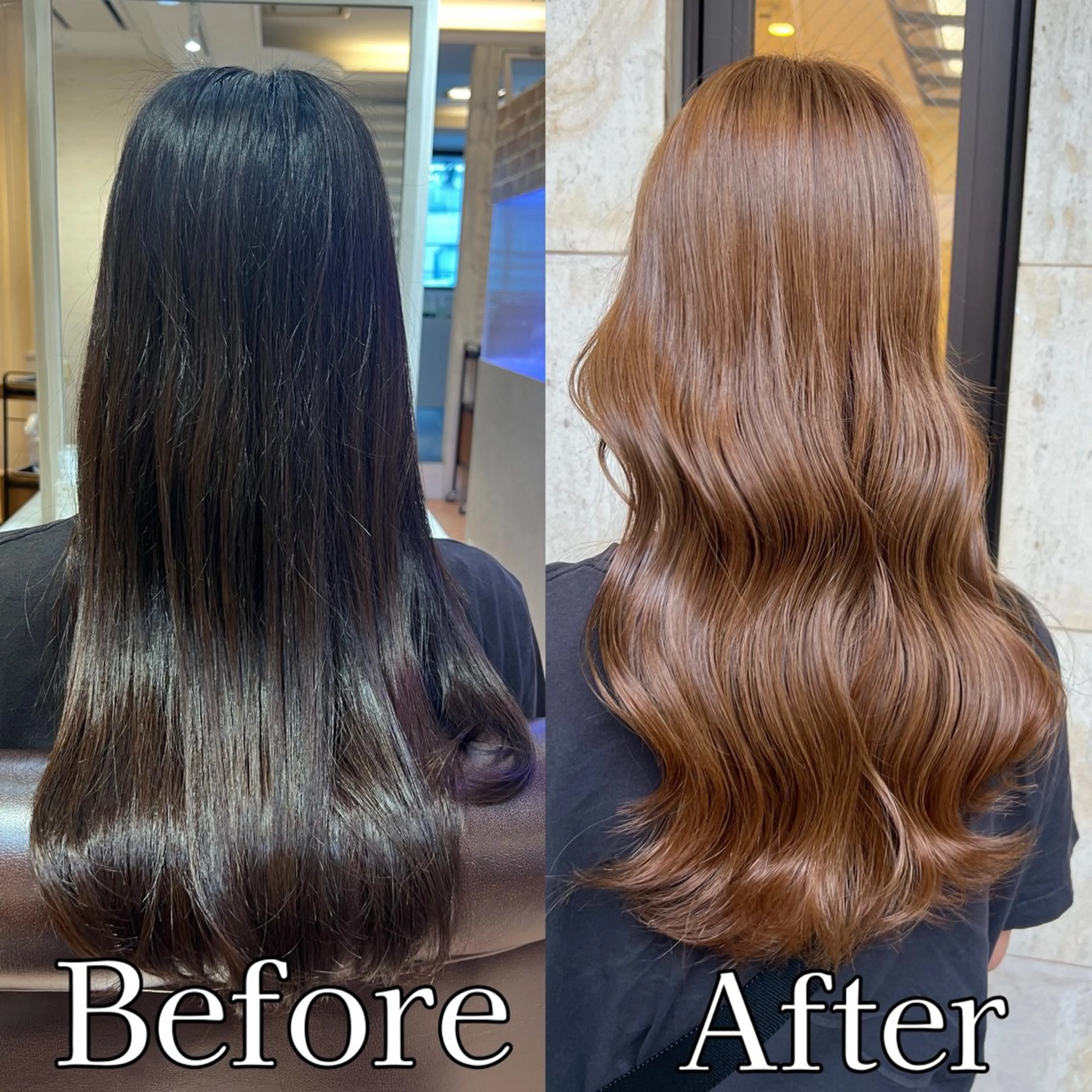 ロング カラー 切りっぱなしボブ ベージュカラー ブリーチ ダブルカラー ブリーチなしカラー ヘアカラー トリートメント ヘッドスパ ヘアセット Wカラー/髪質改善/ 艶カラー🩶Sanaのヘアスタイル