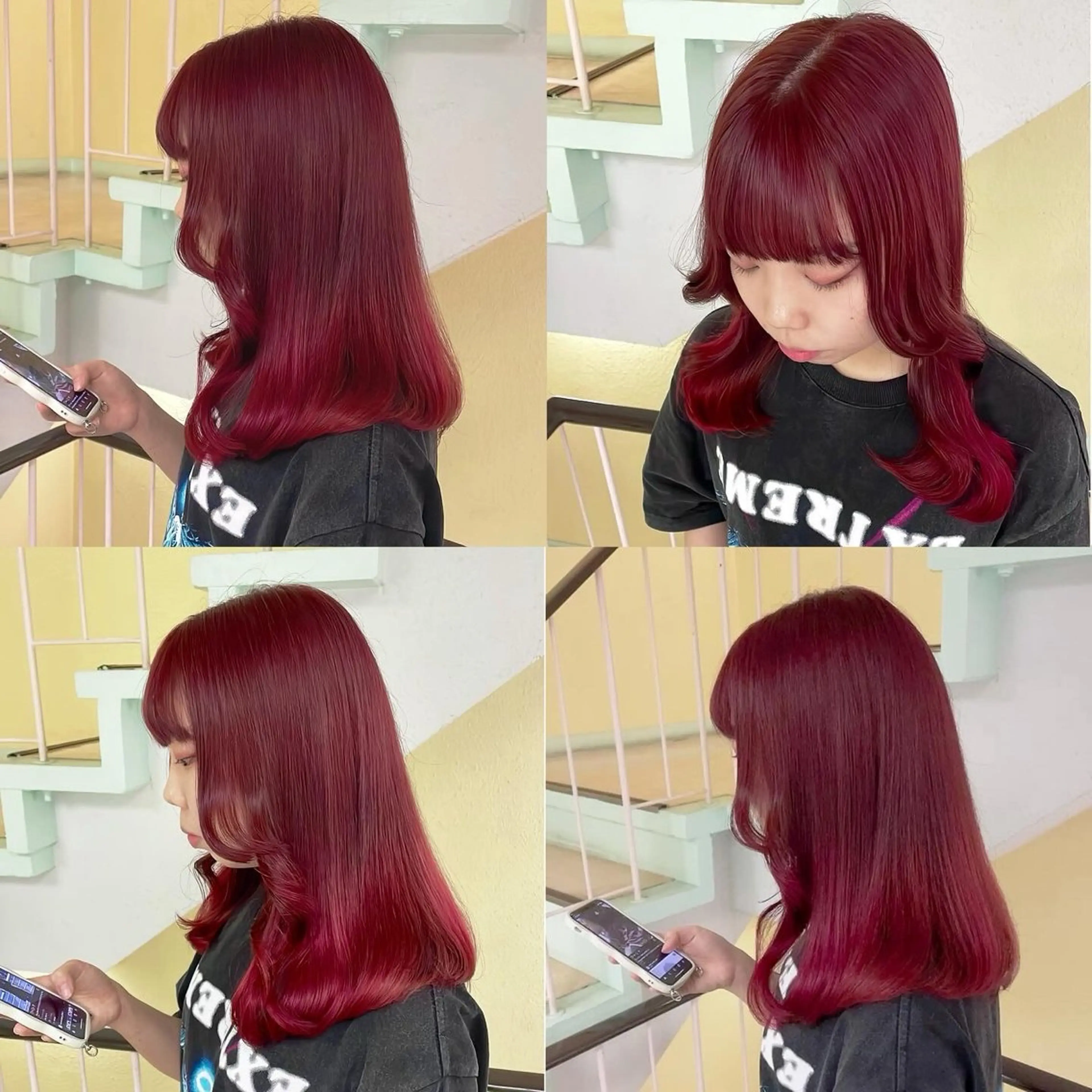 カラー ブリーチ ヘアカラー トリートメント 渋谷:インナーカラー ／🍒エリカ🍒のヘアスタイル