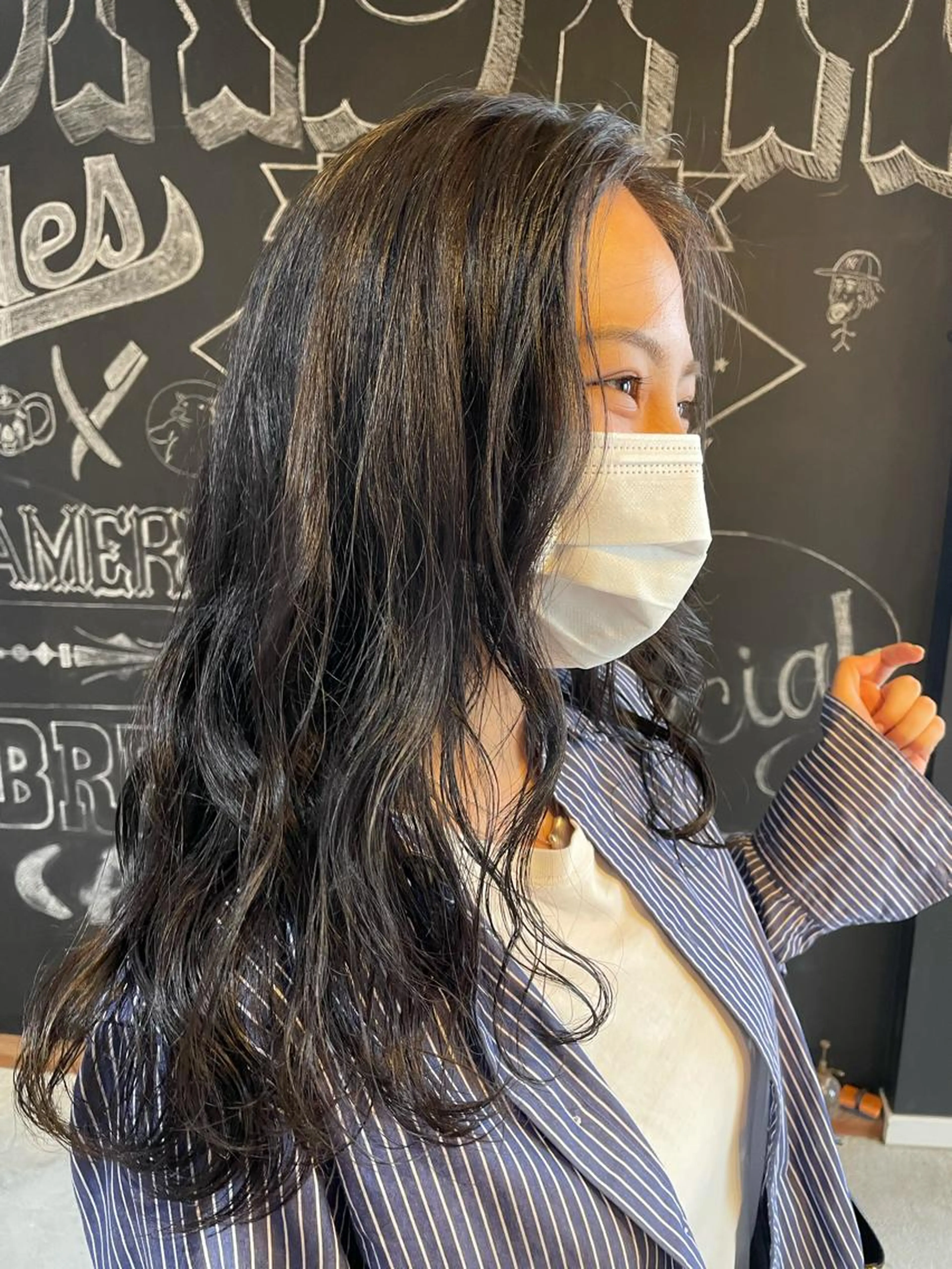 ワンカラー+ハホニコトリートメント🥝の写真
