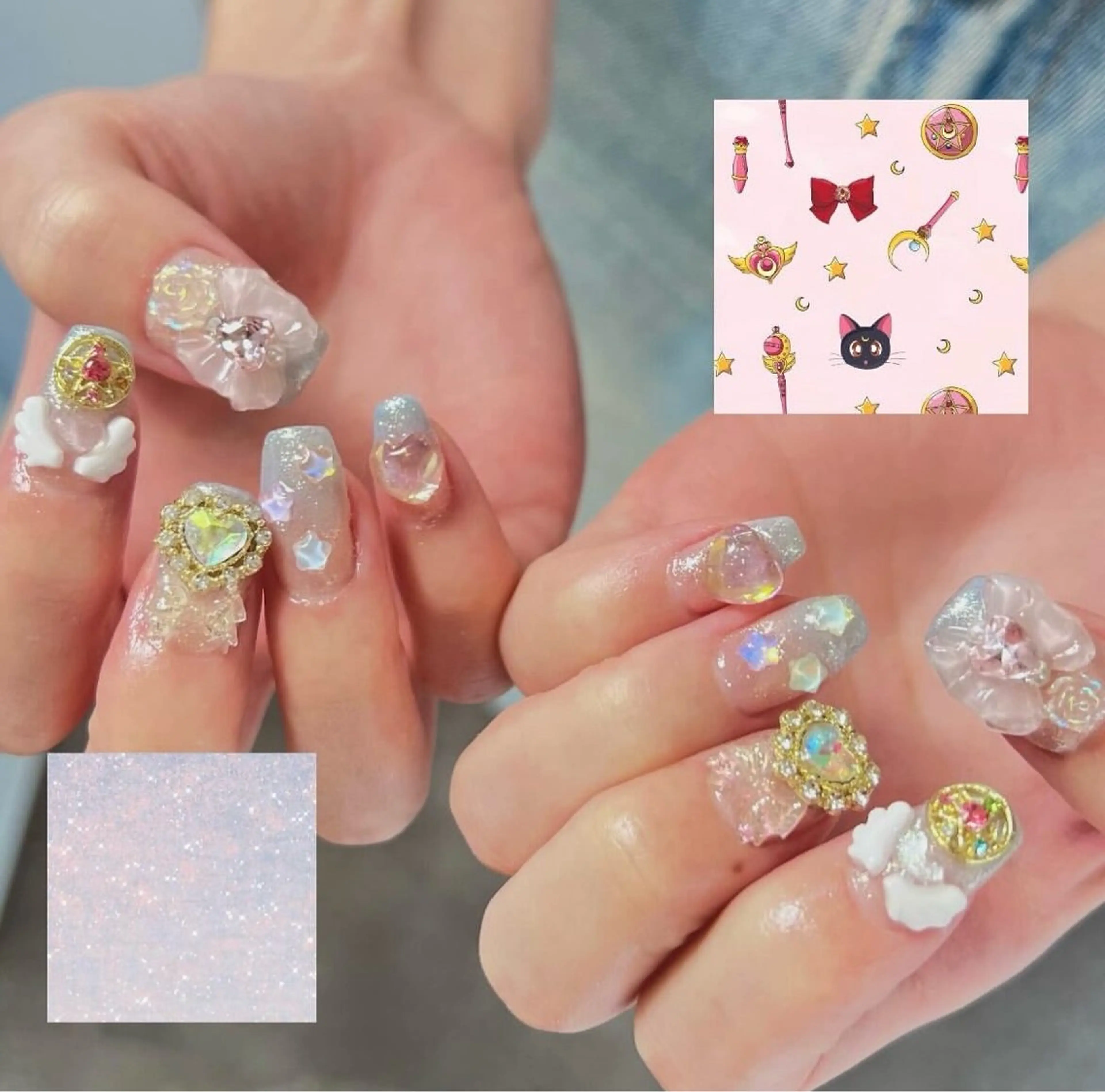 【オフなし】パーツ付け放題🦄(お持ち込みネイル)の写真