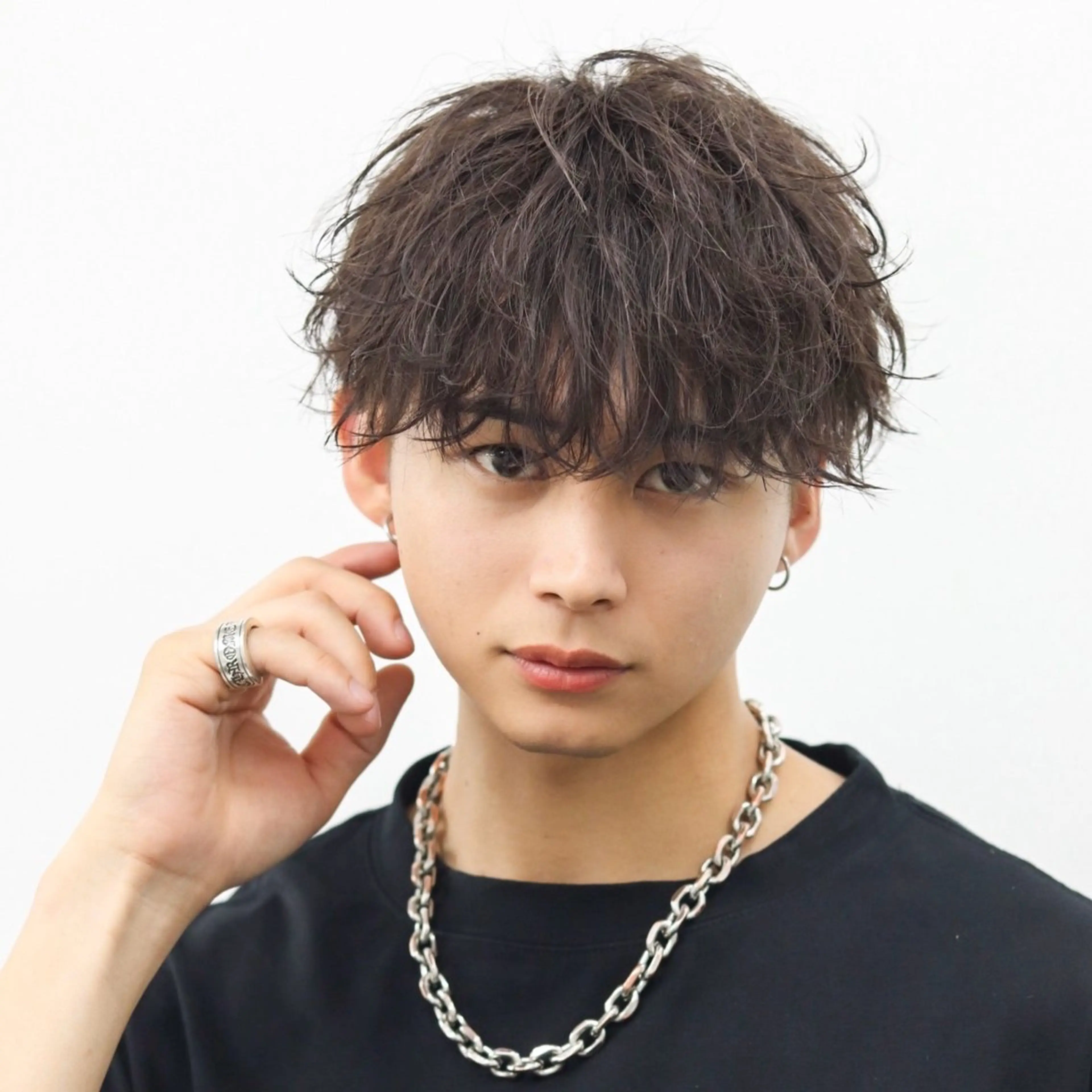 ショート カラー パーマ メンズ マッシュ カット 🔥メンズ🔥かっこ いいが正義！代表柿崎のヘアスタイル
