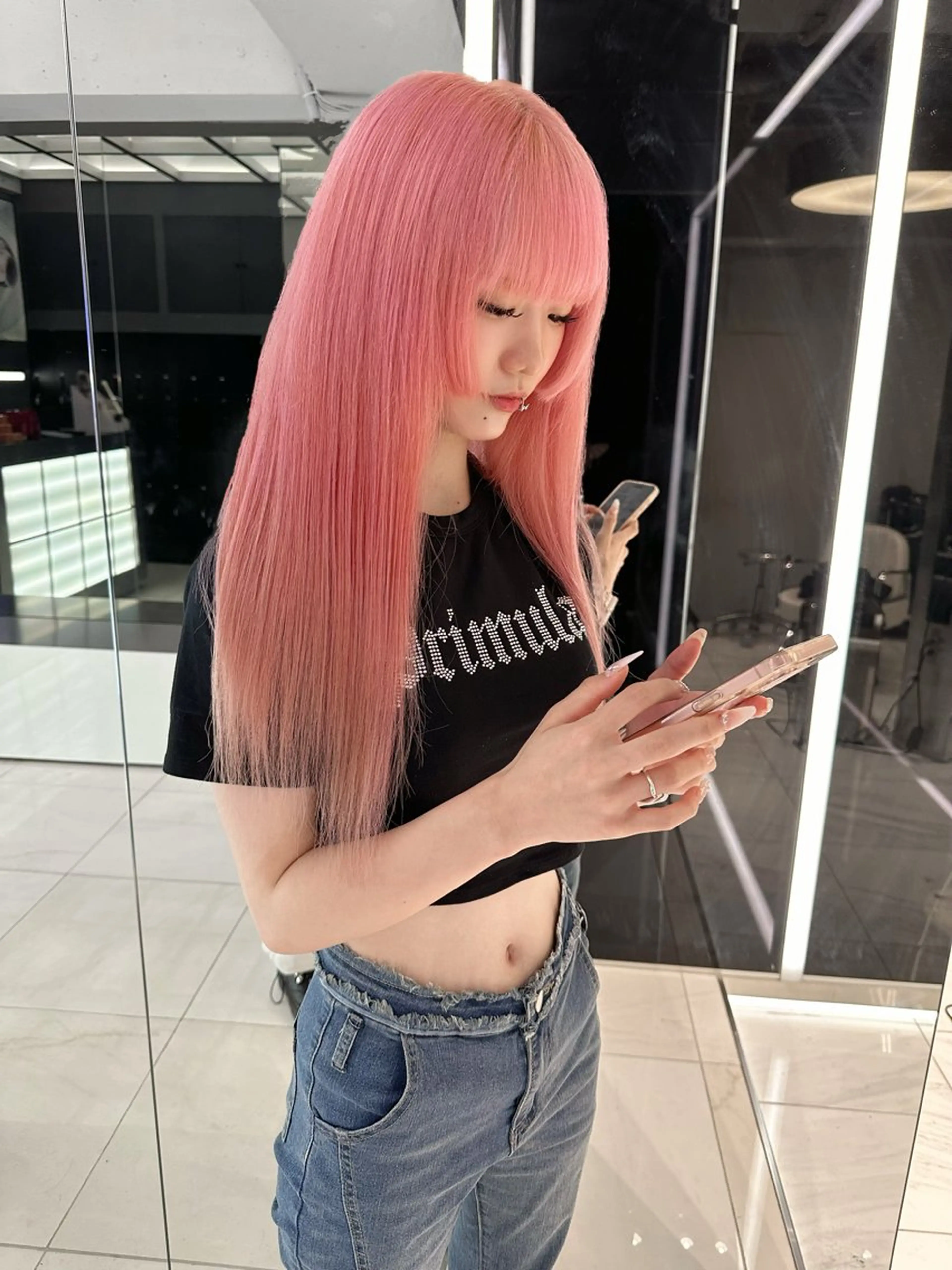 ロング カラー SALOWIN三軒茶屋店所属・🇰🇷韓国レイヤー の神様🇰🇷のヘアスタイル