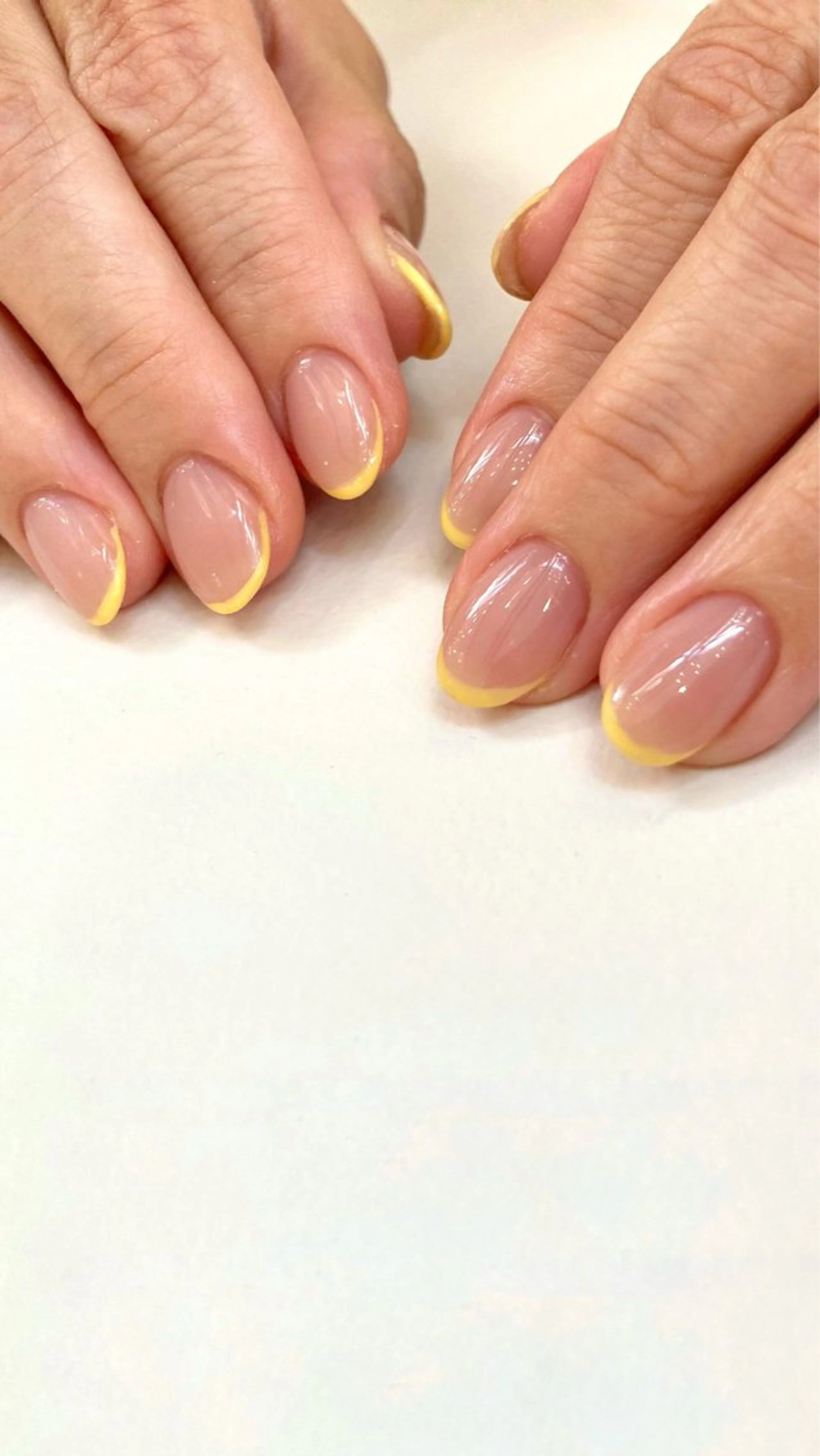 ハンドジェルネイル💅フレンチ¥6600オフ込み（フィルイン）の写真