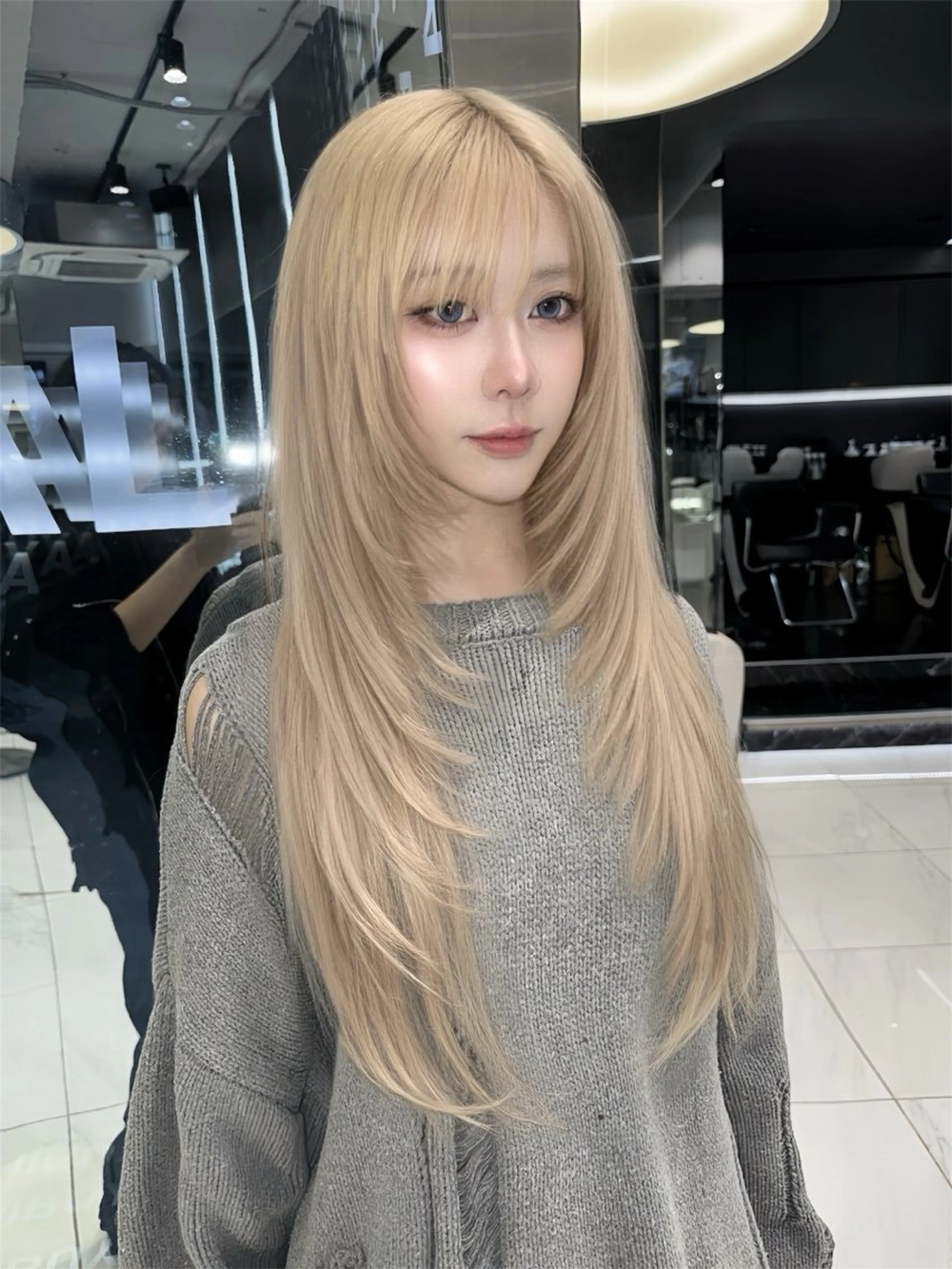 ロング miuru/網紅ヘア 🇨🇳レイヤーのヘアスタイル