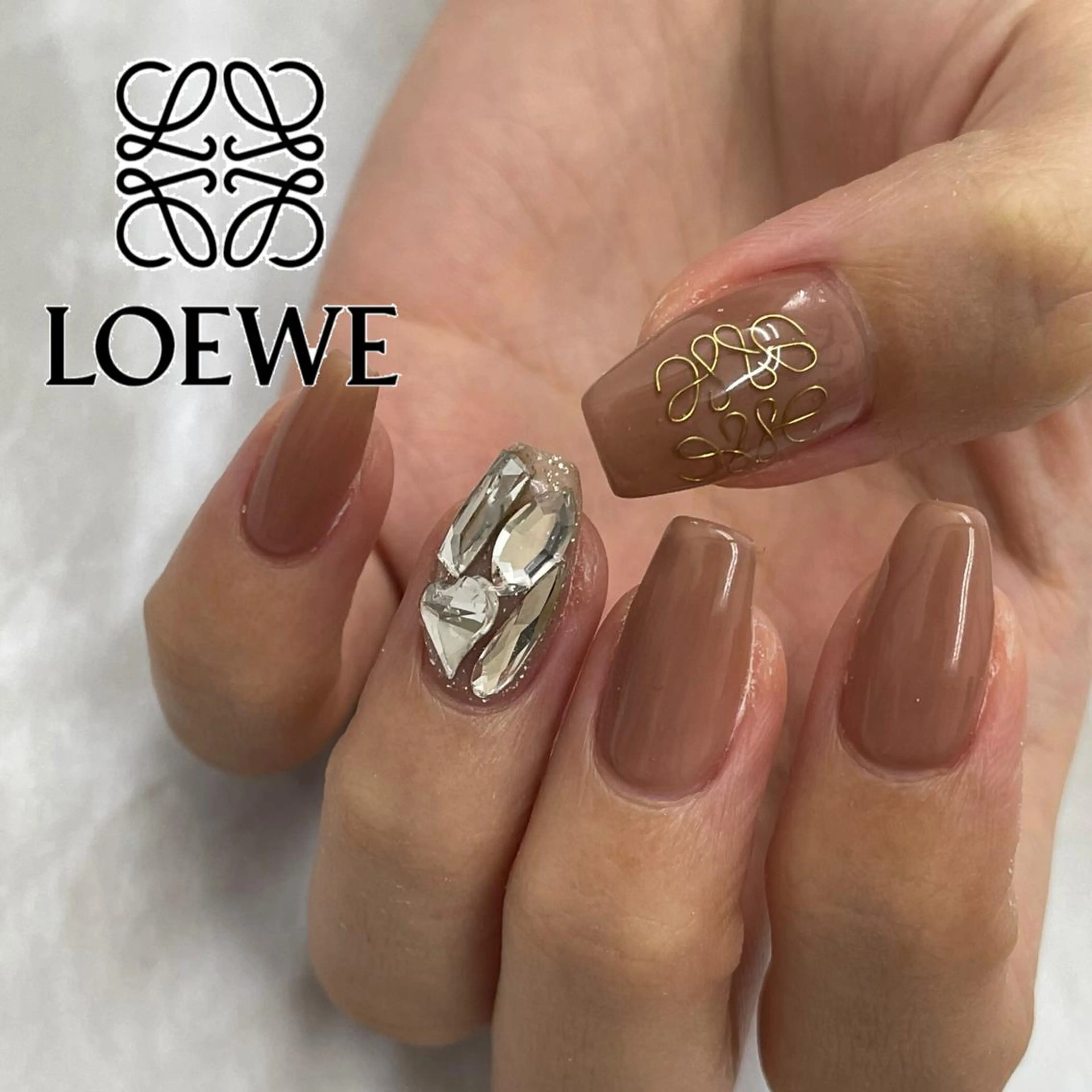 ネイル ストーンネイル 韓国/網紅/パーツ M-salonのネイルデザイン