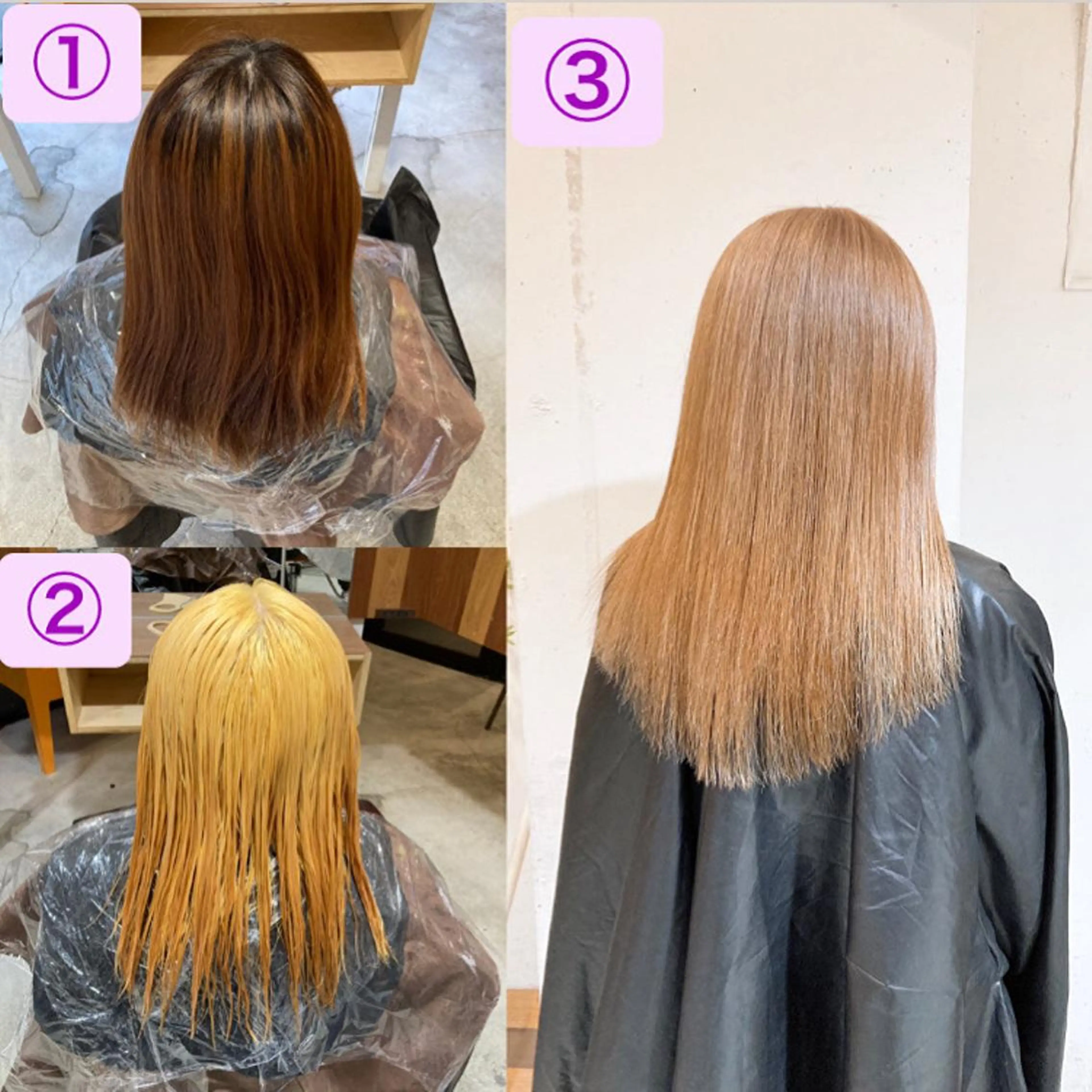 カラー ブリーチ ハイトーンカラー 💗モテ髪 ハイトーンあや💗のヘアスタイル