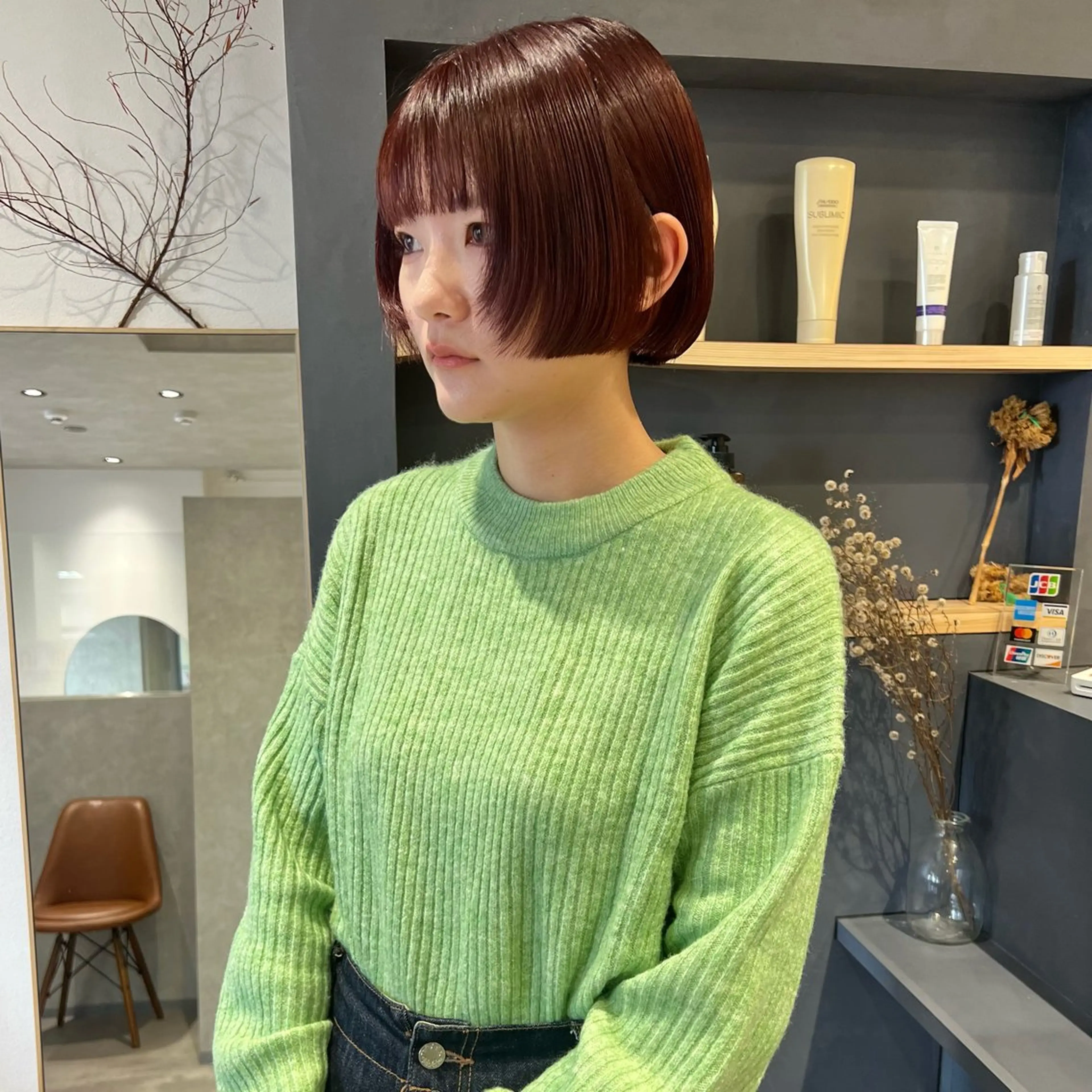 ショート レイヤーカット カット AI TOKYO　S所属・mizuki 【韓国レイヤー】のヘアスタイル