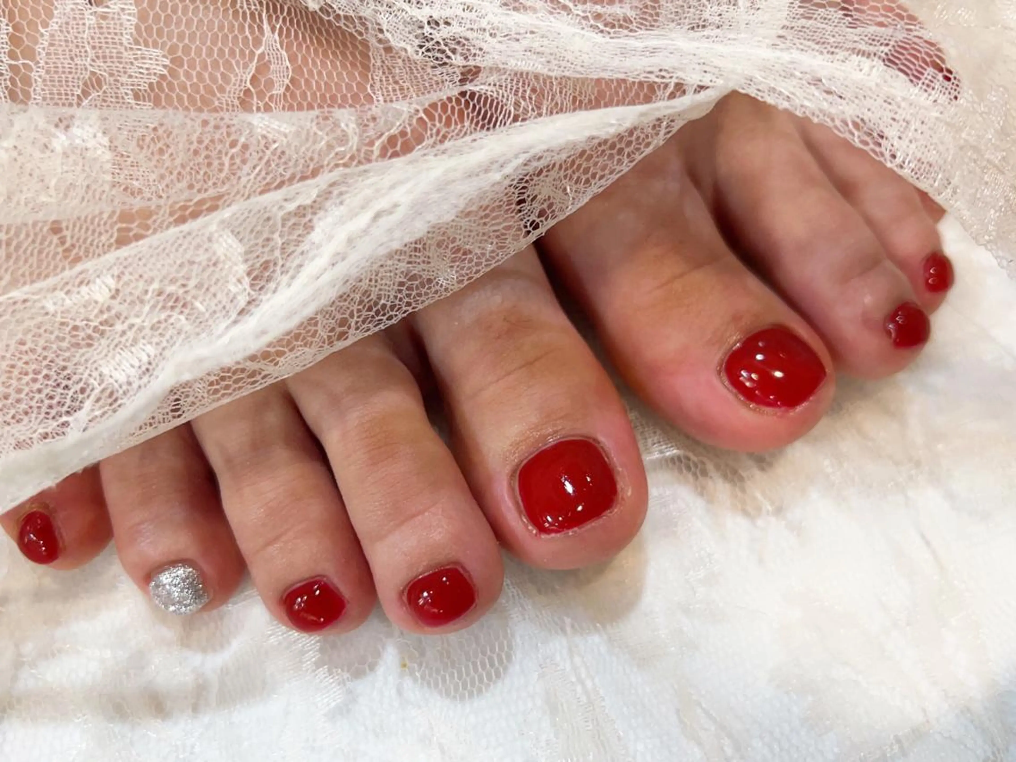 ネイル フットネイル ワンカラーネイル ♡Nailist yui♡のネイルデザイン