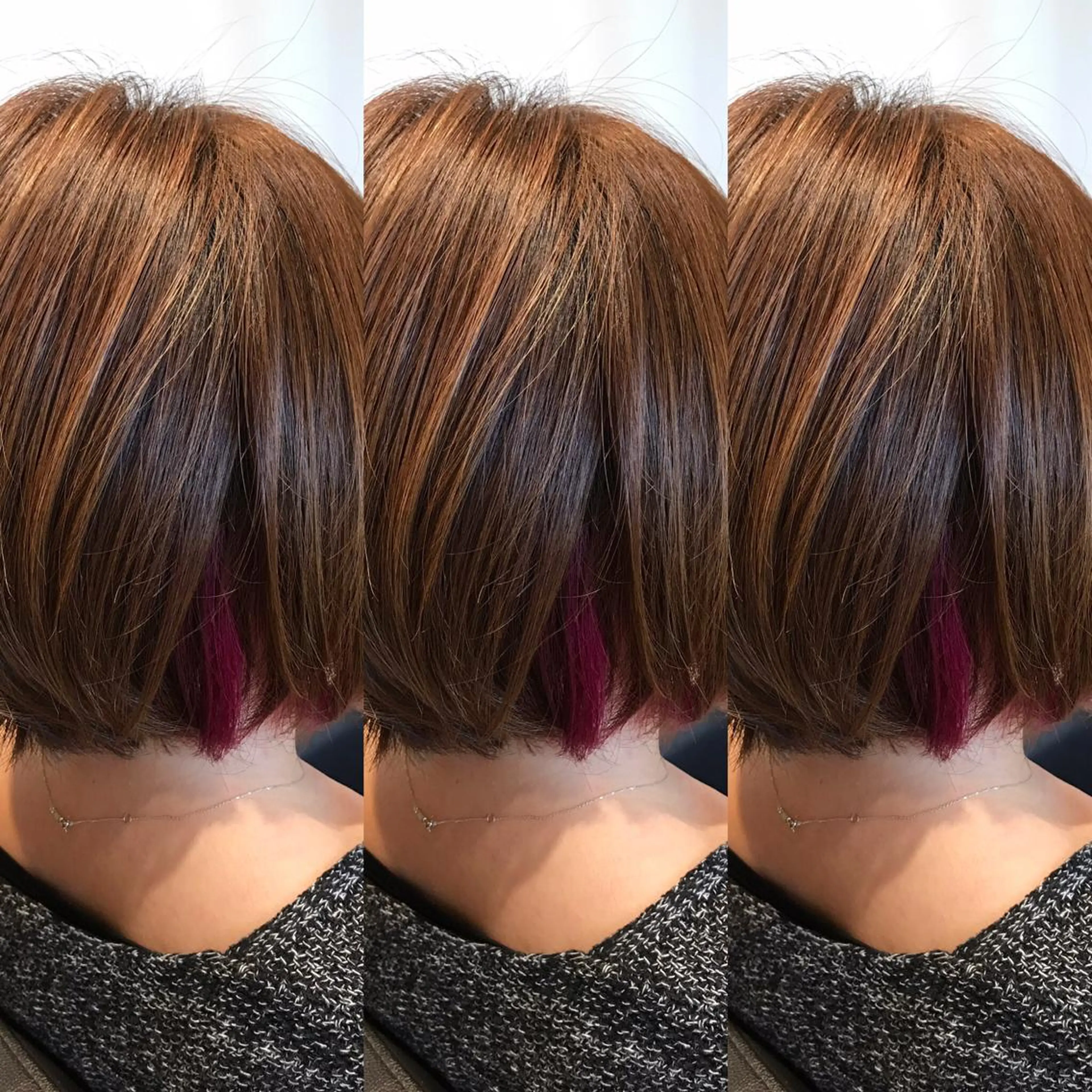 ショート カラー インナーカラー ヘアカラー 大久保 隆蔵のヘアスタイル