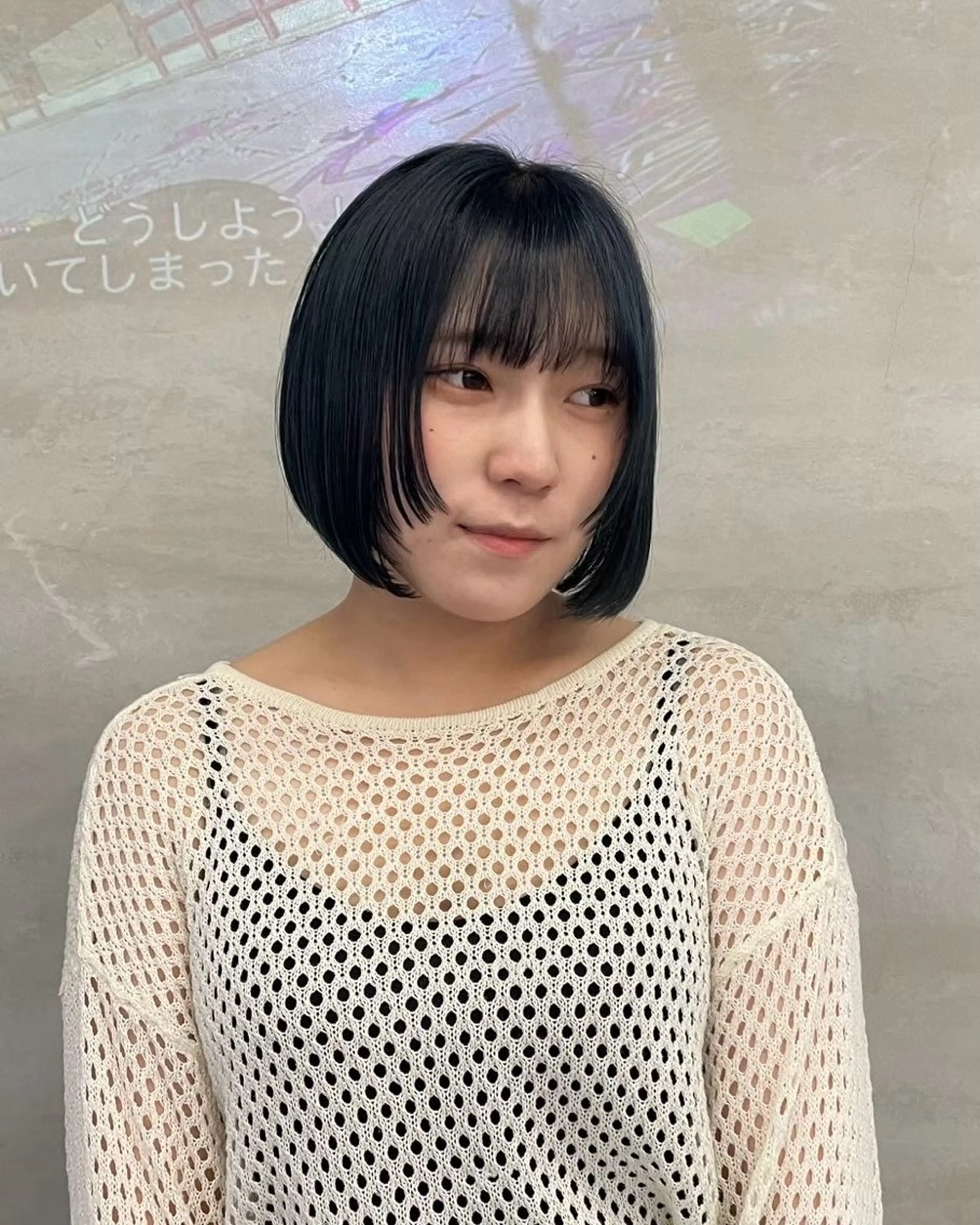 ミディアム ボブ 顔周りカット レイヤーカット 【ブリーチ特化】 イマダナツミのヘアスタイル