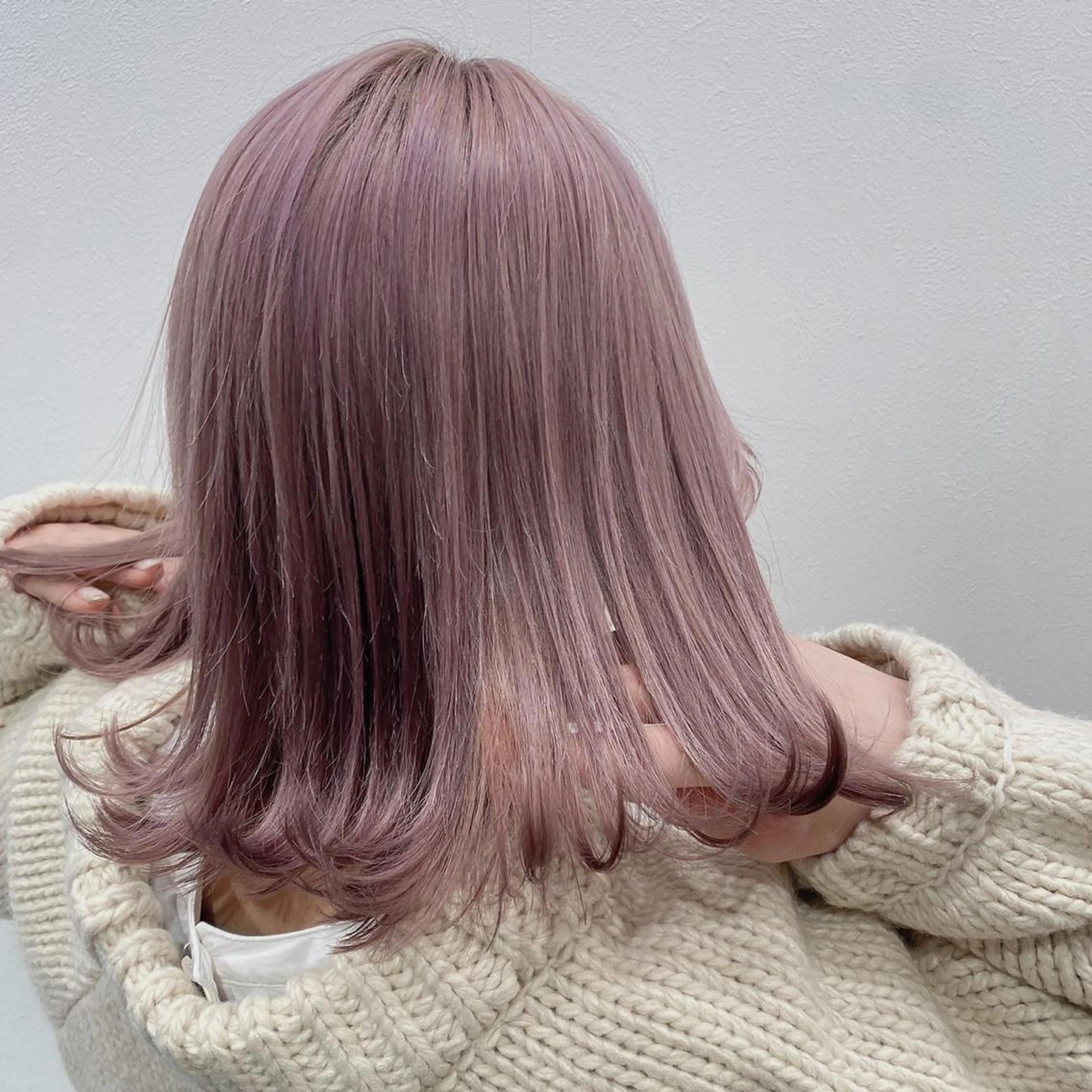 セミロング カラー ヘアアレンジ ♡透明感カラー♡ NAOKIのヘアスタイル