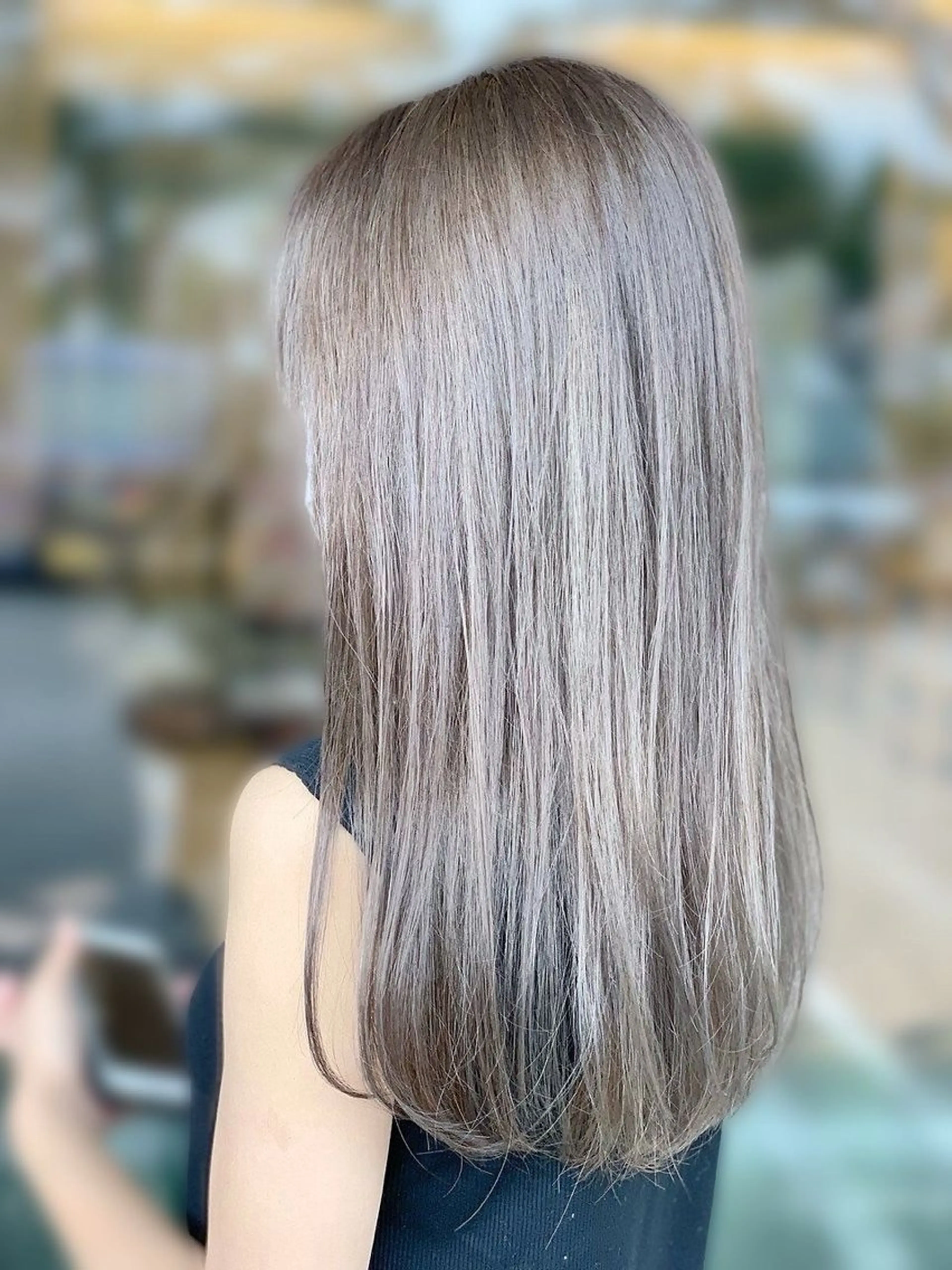 ロング 有村 涼のヘアスタイル