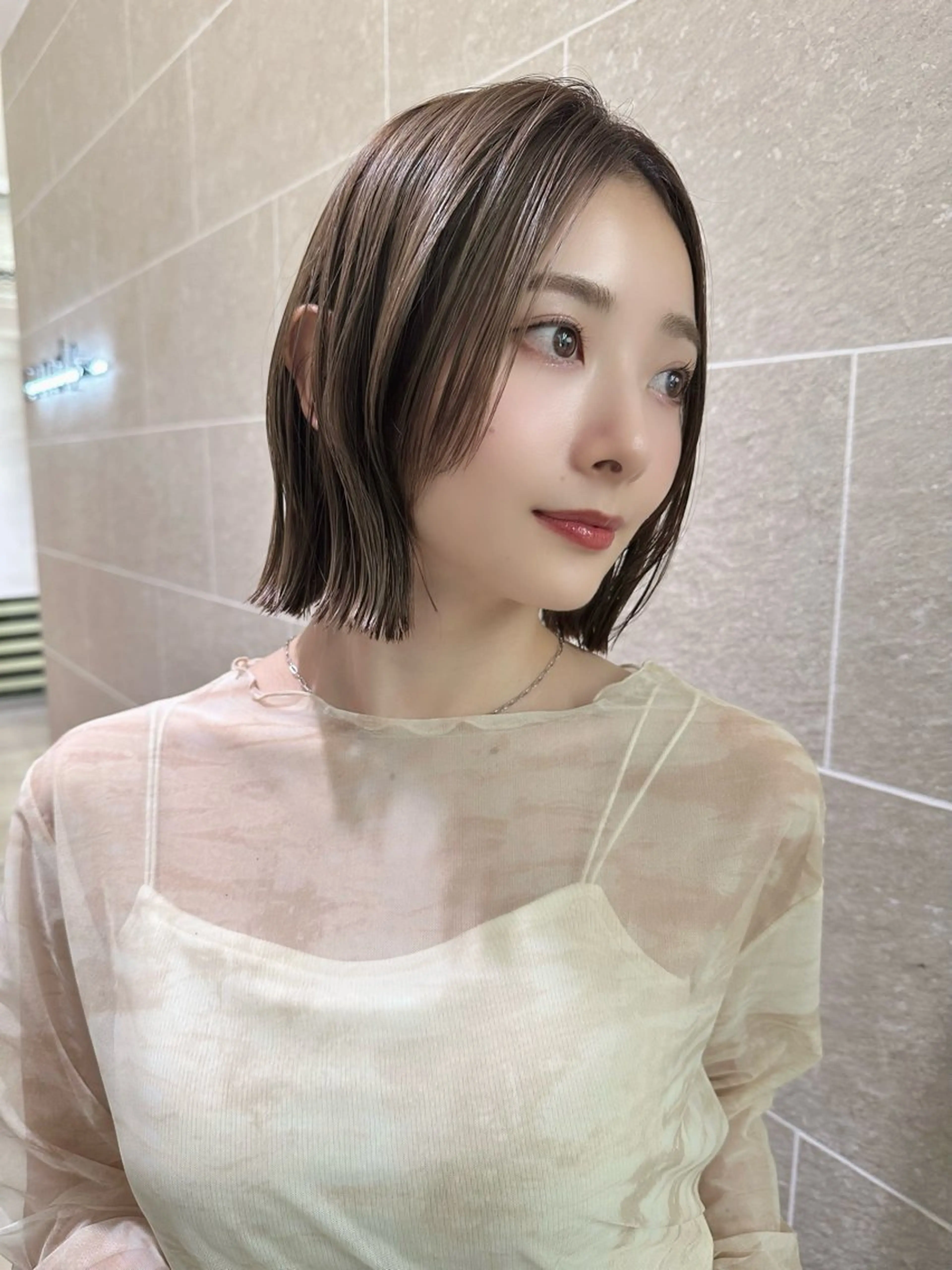 ミディアム 美髪縮毛矯正 /髪質改善のヘアスタイル