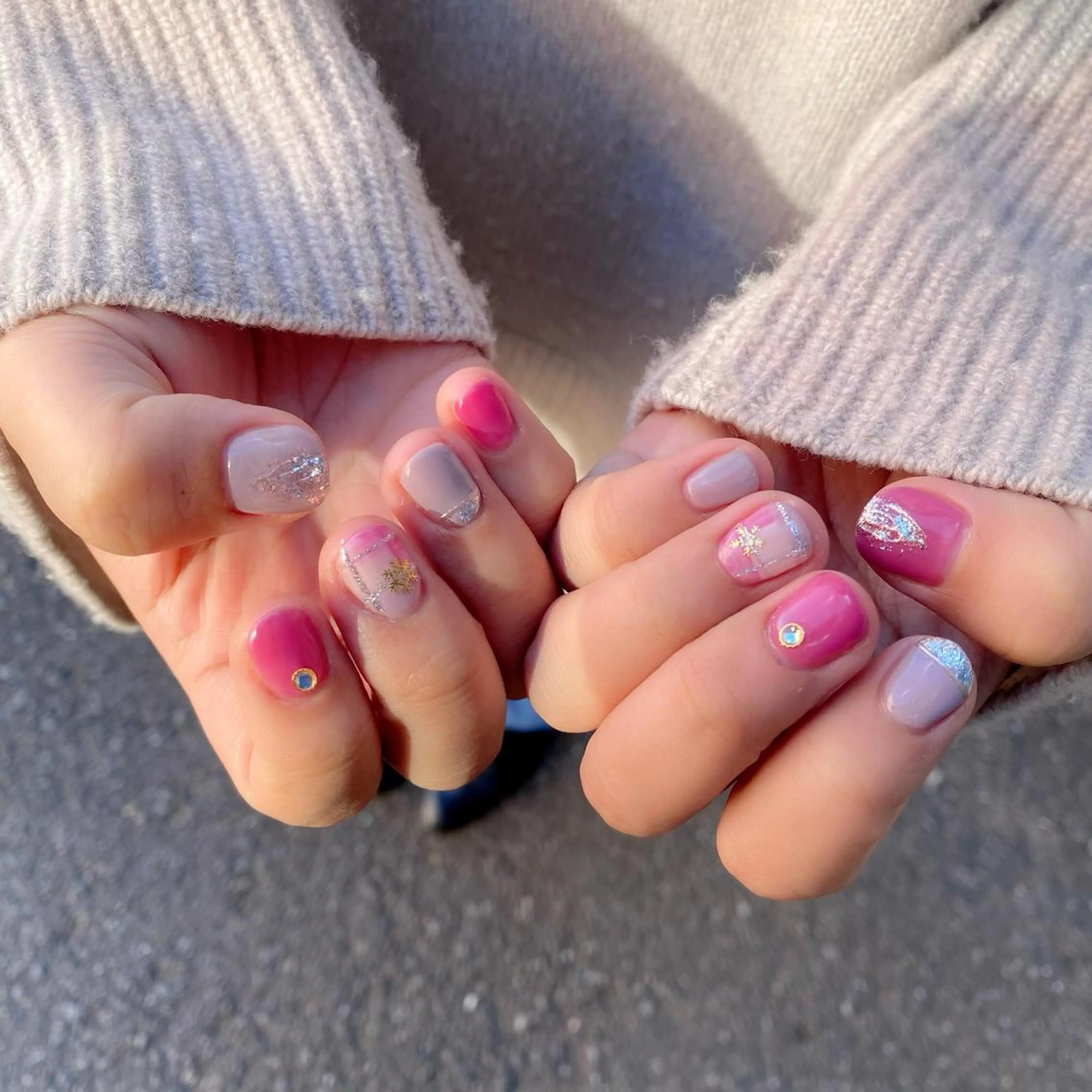 ネイル 冬ネイル ハンドネイル Salon Ｋのネイルデザイン