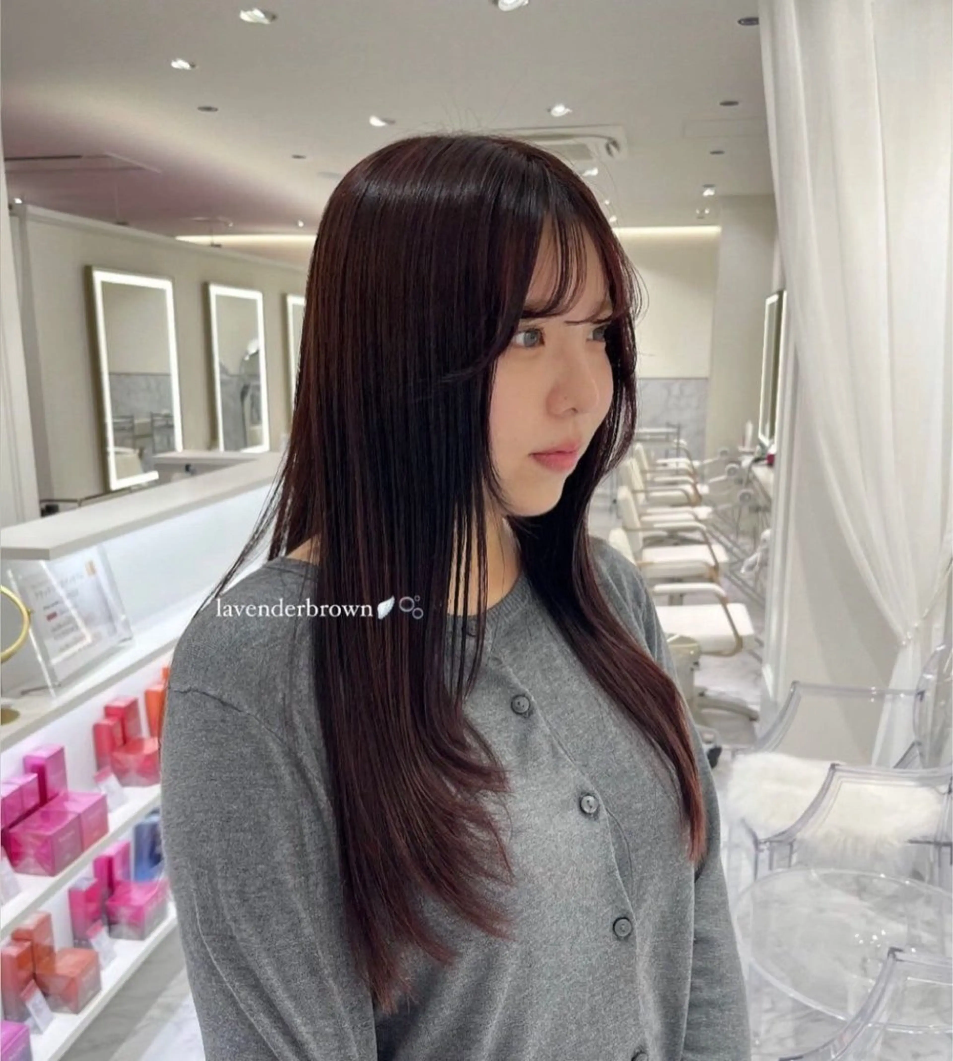 ロング ヘアカラー ParveMix 🌝🫧山本 玲南のヘアスタイル