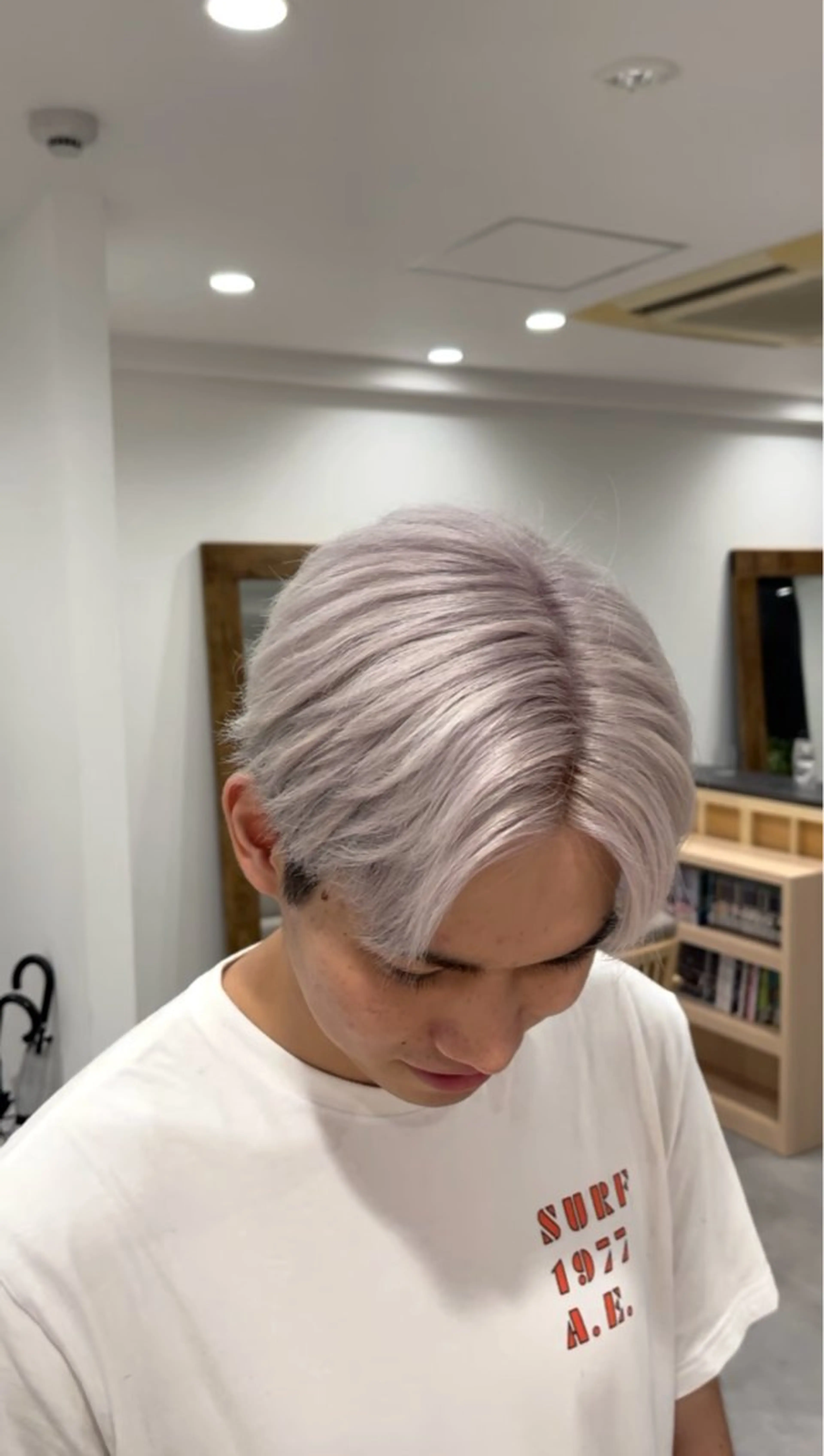 カラー メンズ メンズブリーチ メンズハイトーン 学生(メンズ向け) ブリーチ 透明感カラー hair salon Ranun所属・年間指名数1000↑ 🔥メンズ特化/武蔵のヘアスタイル