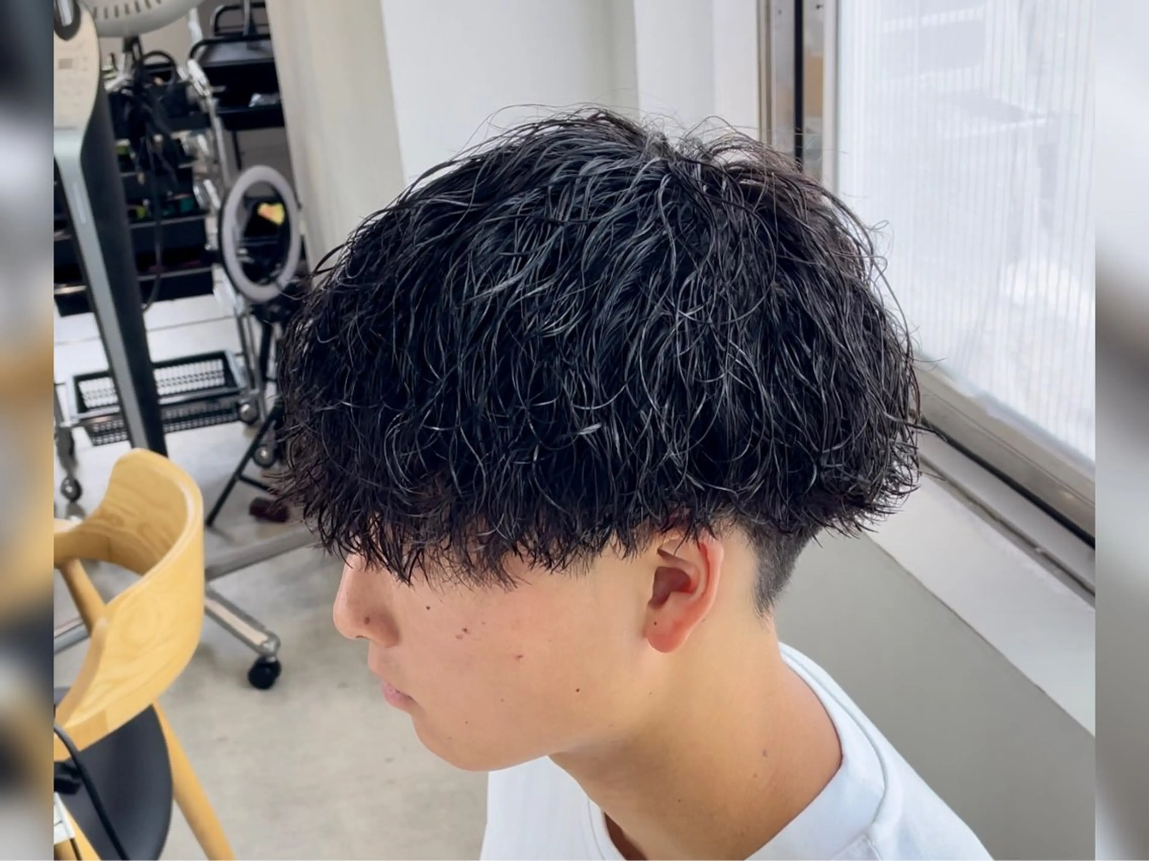 ショート パーマ メンズ カット パーマ メンズパーマ/新潟/ 万代／田崎亮🌟のヘアスタイル