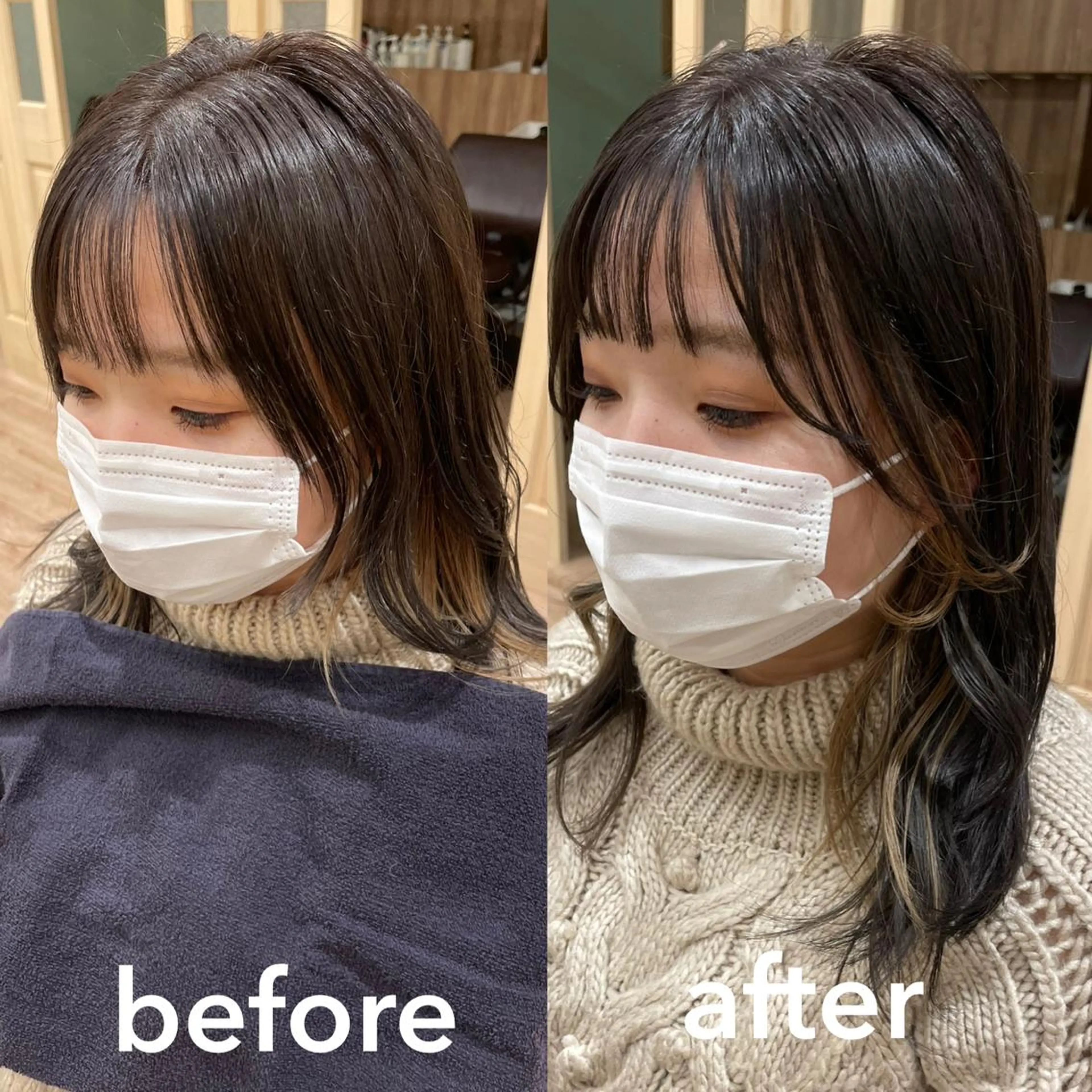 ミディアム KANAMI日暮里 韓国ヘア・メイクのヘアスタイル
