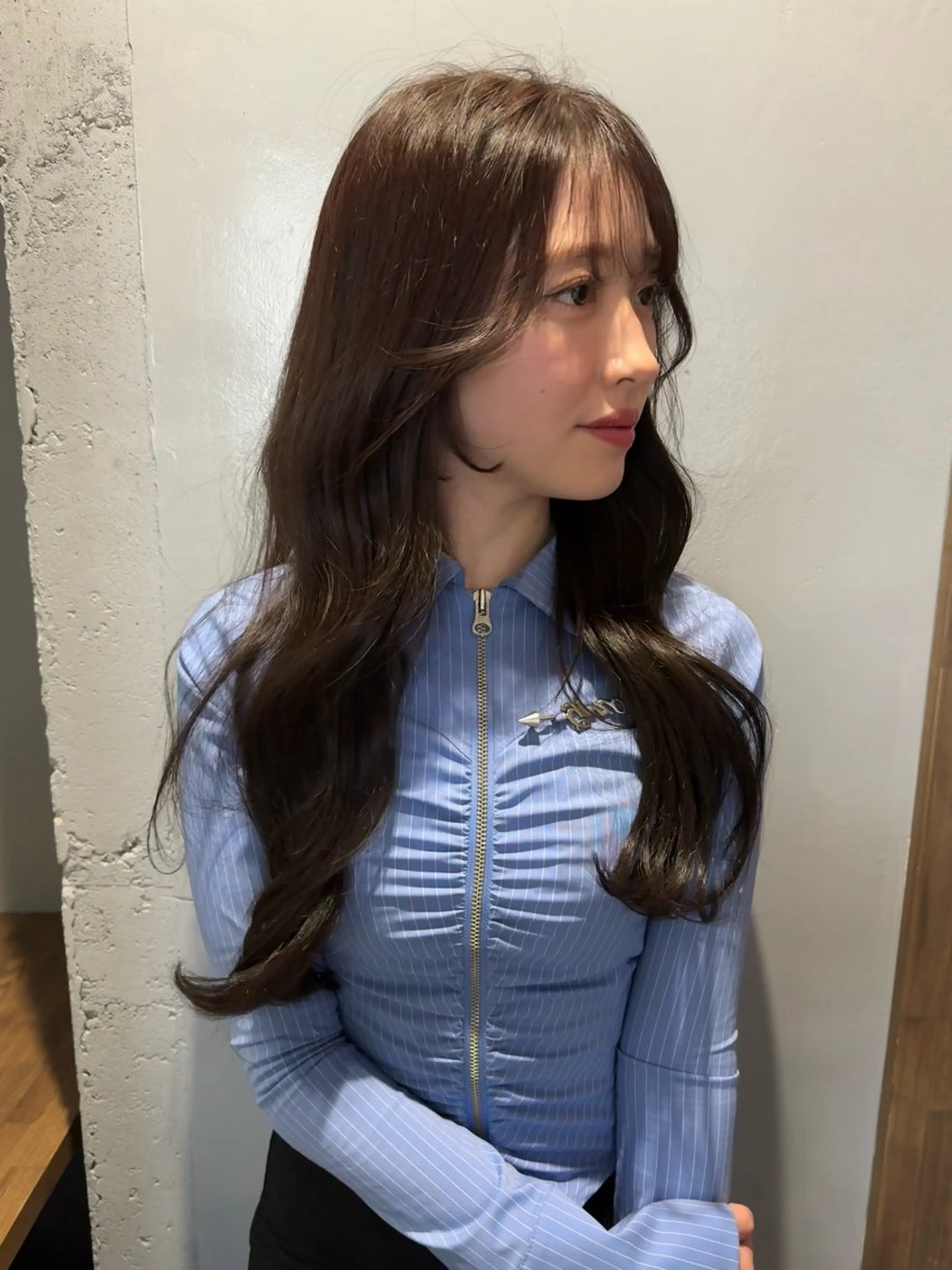 ロング カラー イルミナカラー カット ヘアカラー 画 kirikaのヘアスタイル