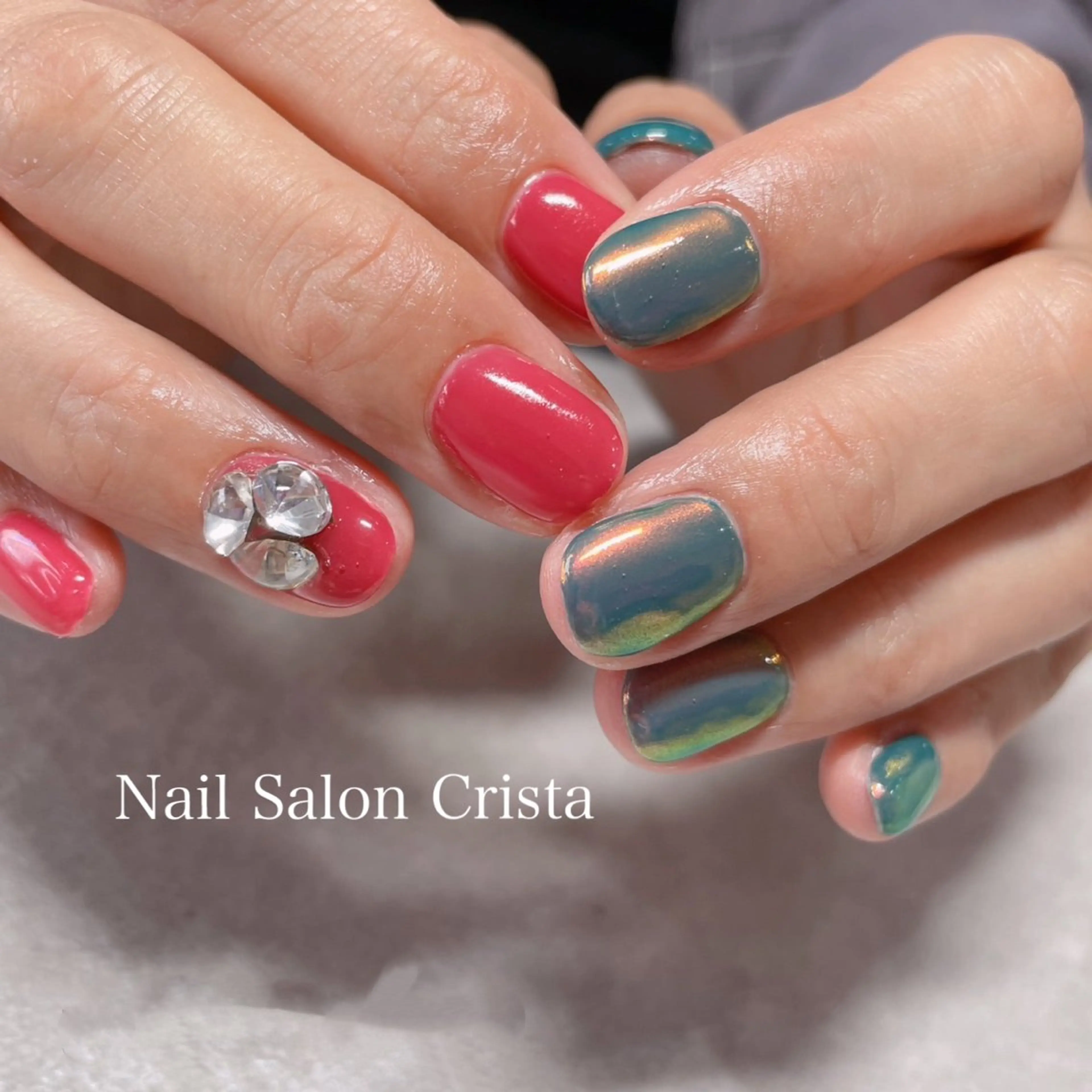 ネイル ジェルネイル パラジェル ハンドネイル CRISTA所属・CRISTA MOMOのネイルデザイン