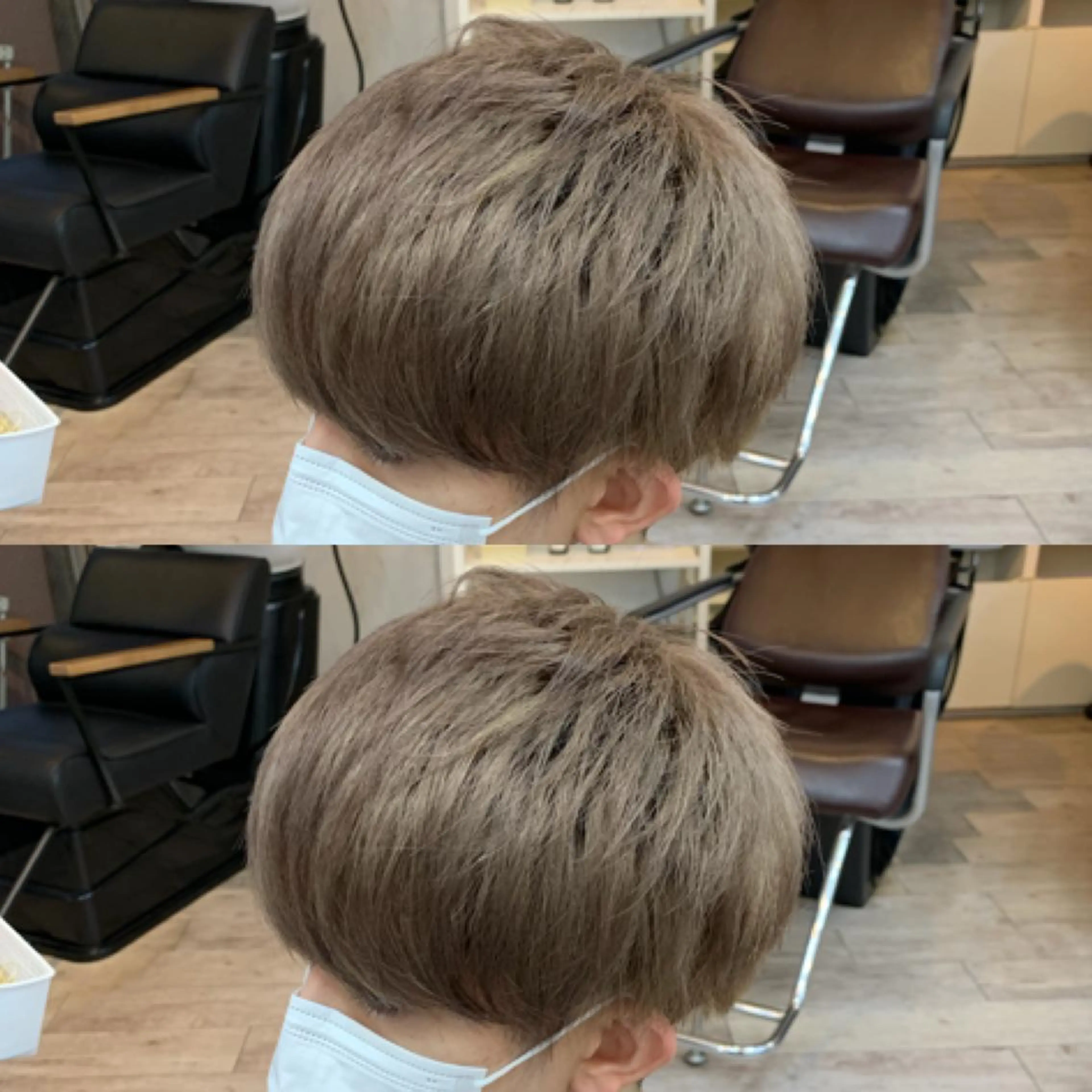 ショート カラー メンズ グレージュ カット ヘアカラー メンズ専門店 店長 小柳 裕夢のヘアスタイル