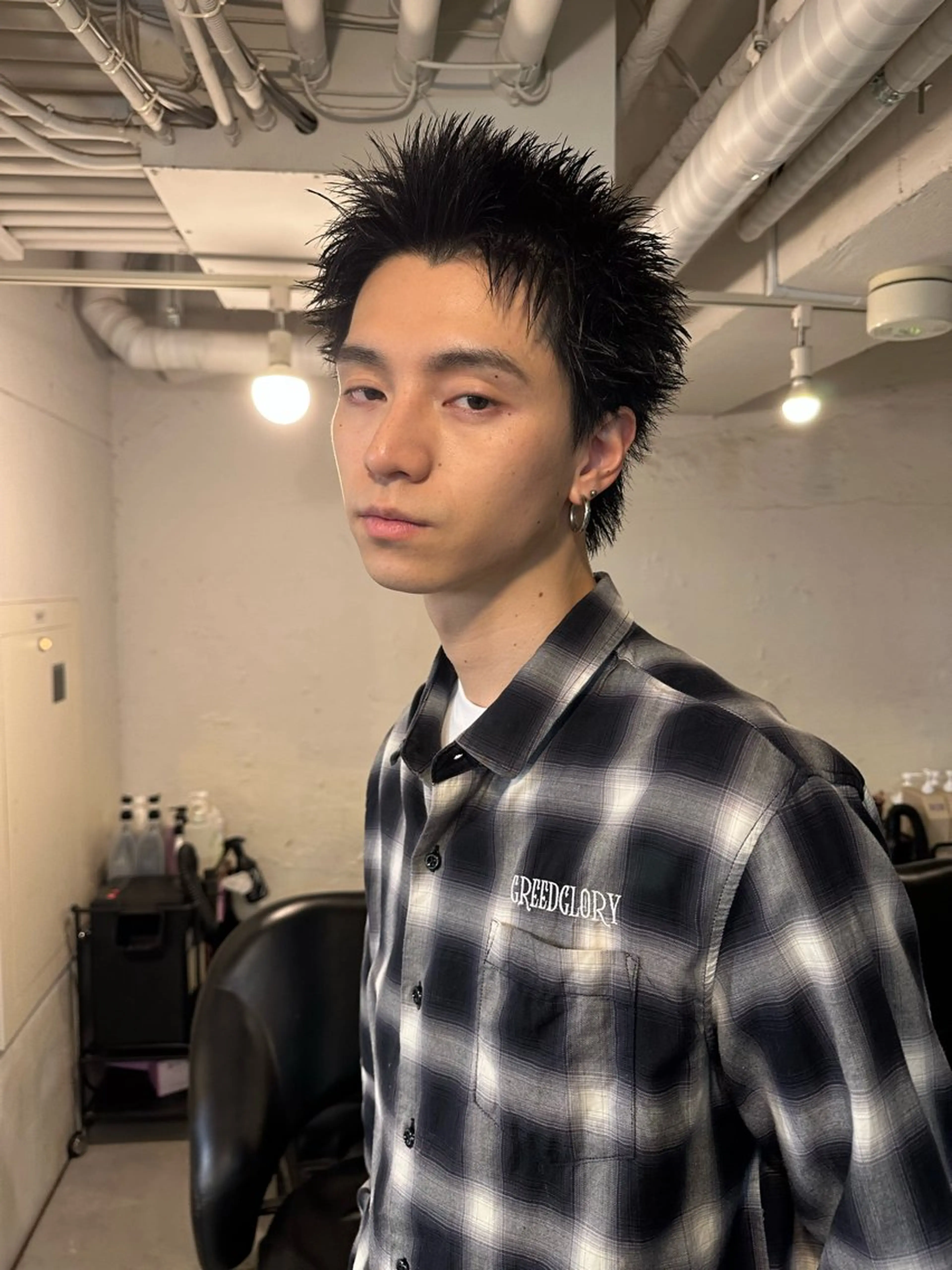 ショート カラー パーマ メンズ カットモデル募集中/ たなかはやとのヘアスタイル