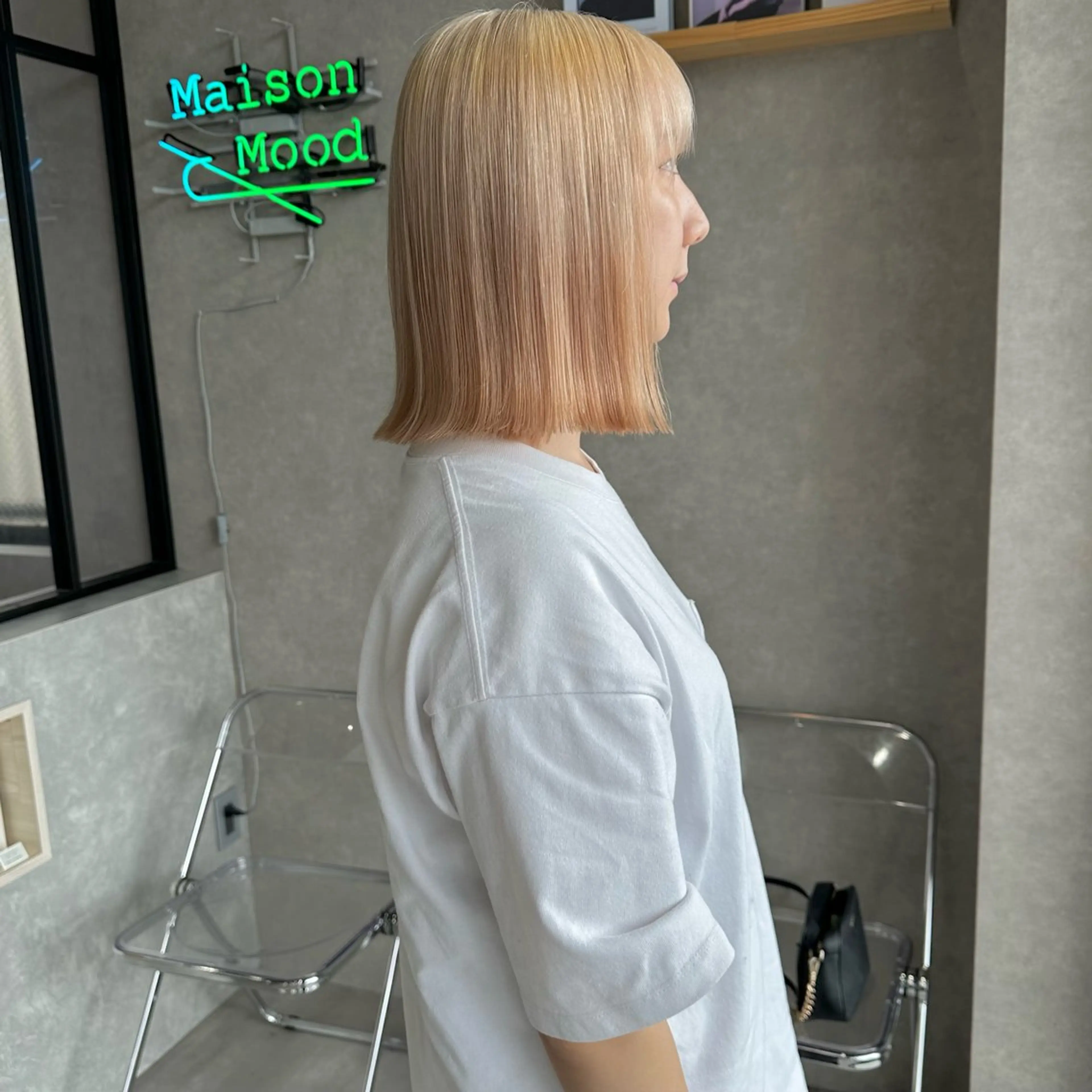 ミディアム カラー はちすか るかのヘアスタイル