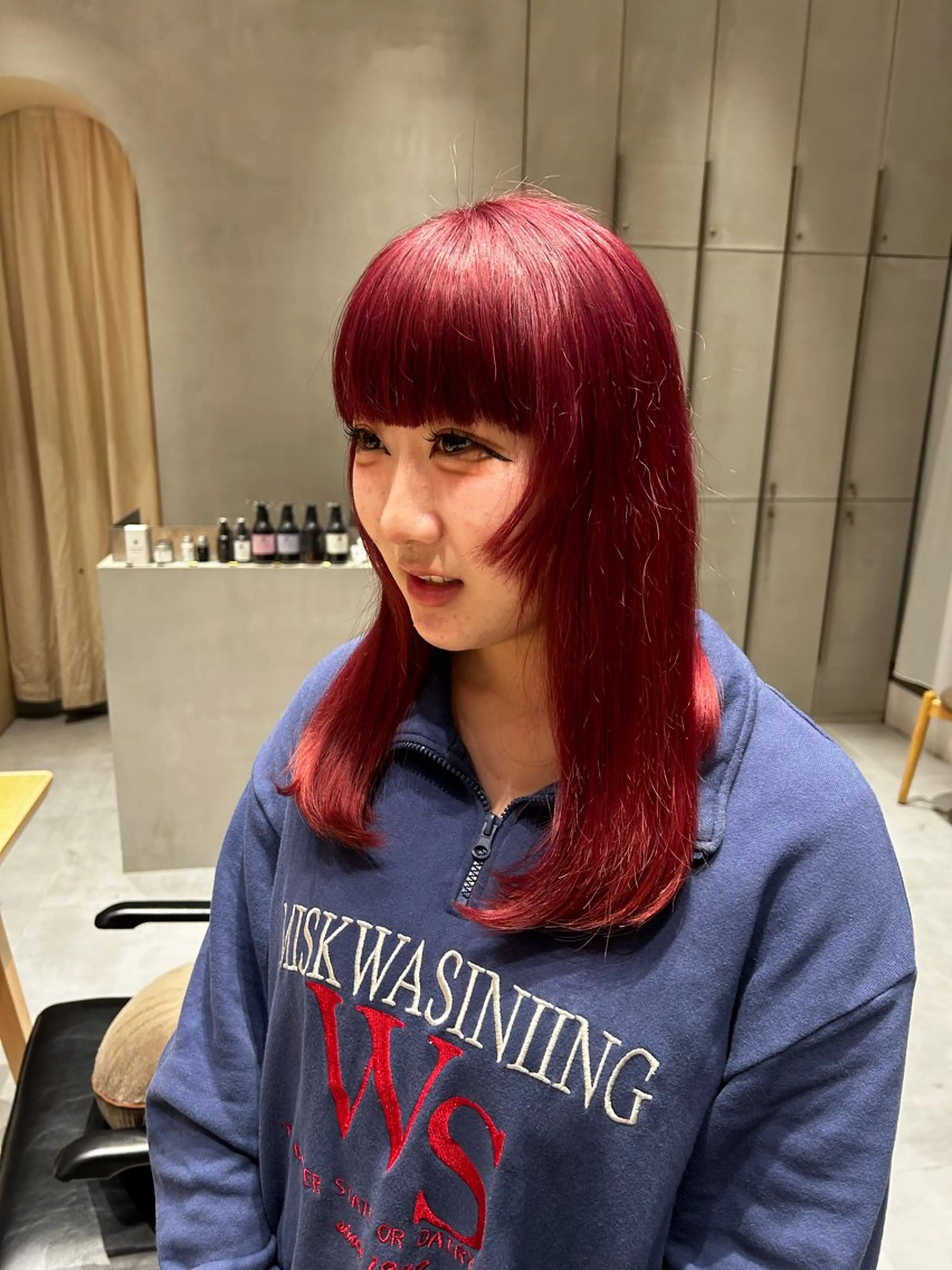 ロング カラー ブリーチ ピンクカラー ヘアカラー トリートメント ヘアセット ショートカット/ ハイトーン🪼風香のヘアスタイル