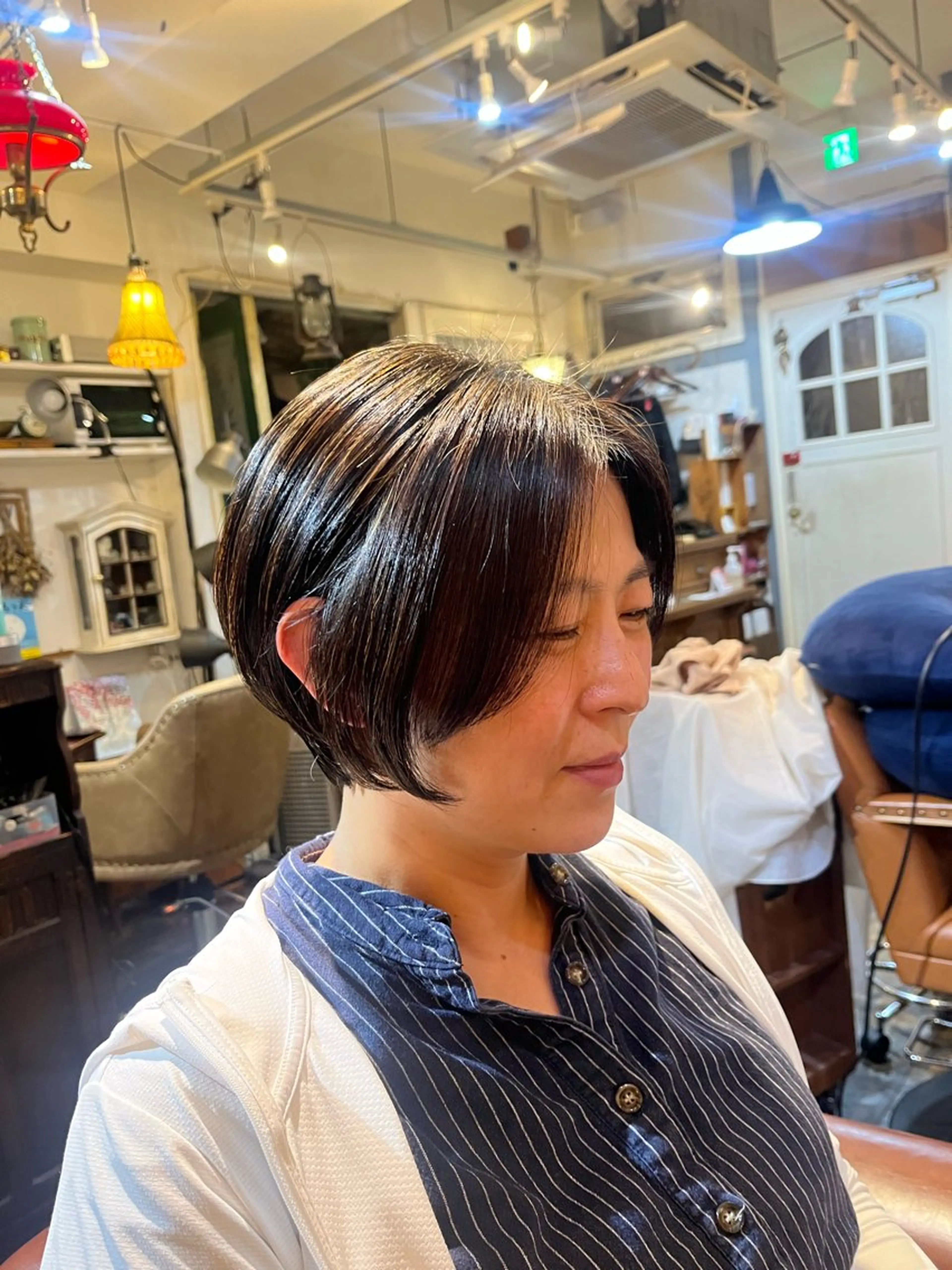 ショート ショートボブ ボブ ショートヘア 抜け感パーマ/ ショート/緒方椋のヘアスタイル